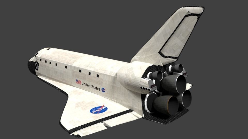 Space Shuttle Atlantis 3D model_3