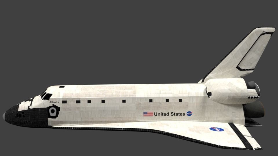 Space Shuttle Atlantis 3D model_8