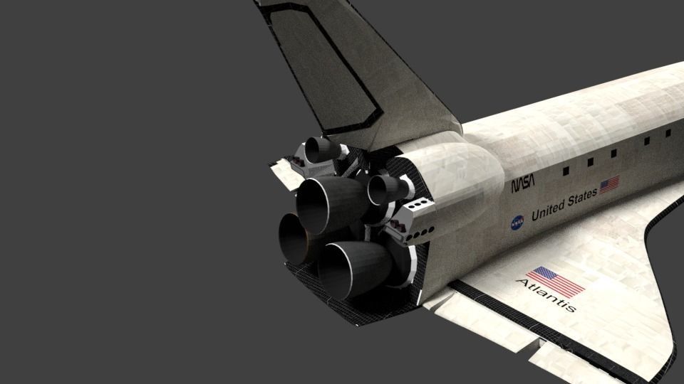 Space Shuttle Atlantis 3D model_6