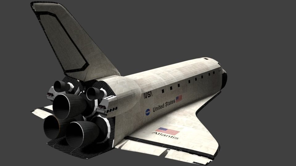 Space Shuttle Atlantis 3D model_4