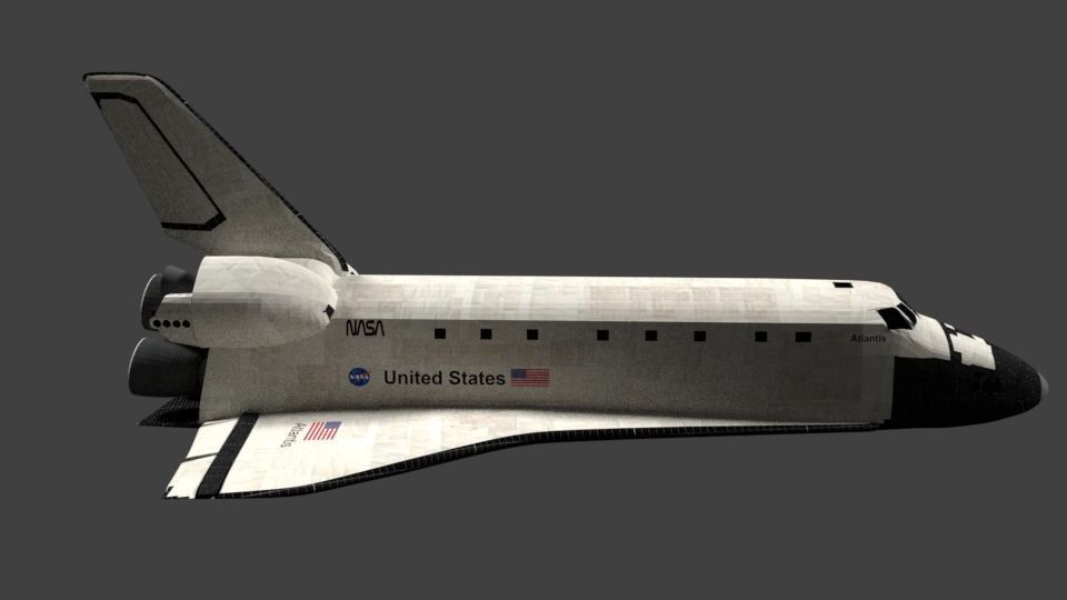 Space Shuttle Atlantis 3D model_9