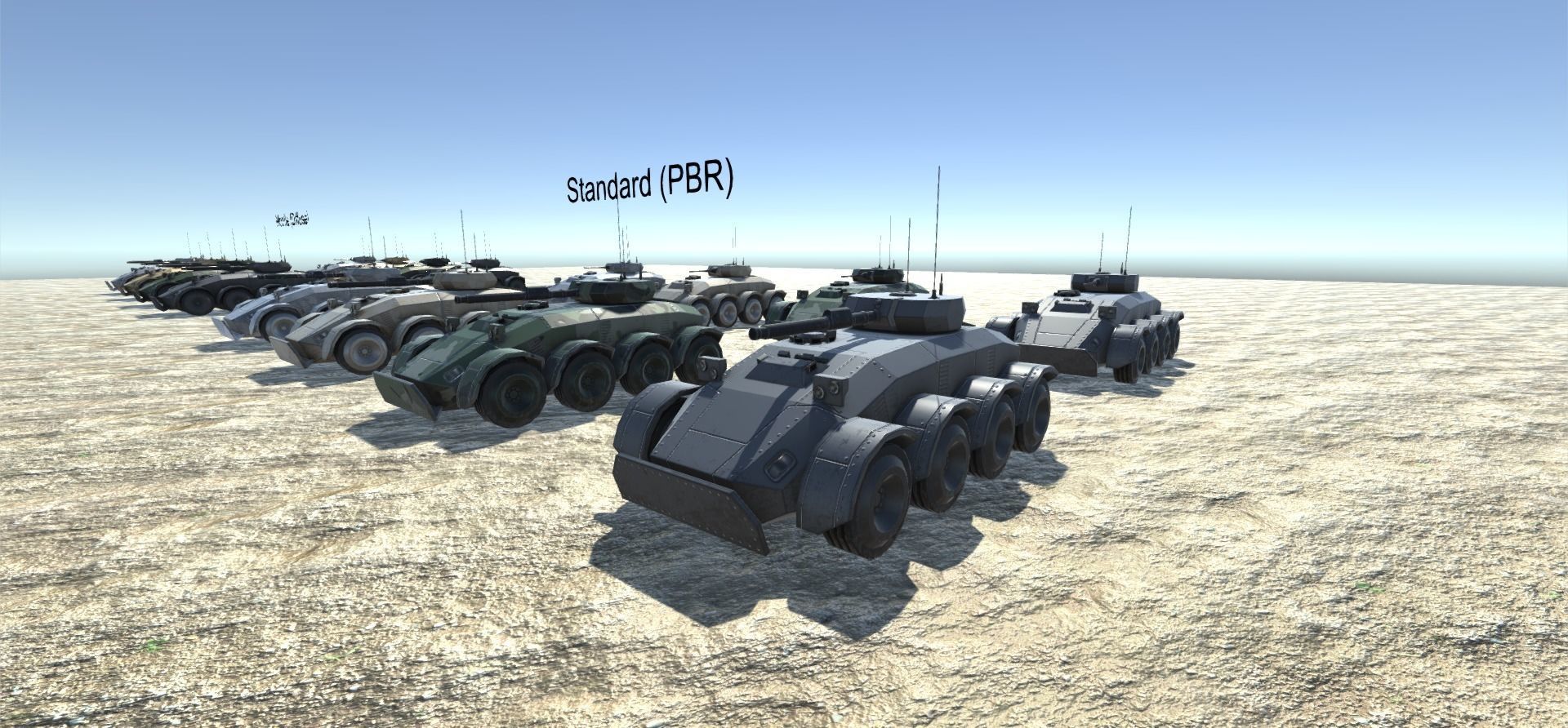 Low Poly Scifi APC 2 Low-poly 3D model_4