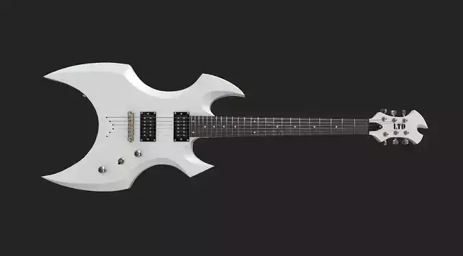 Guitar Esp LTD Ax 400 50 Low-poly 3D model