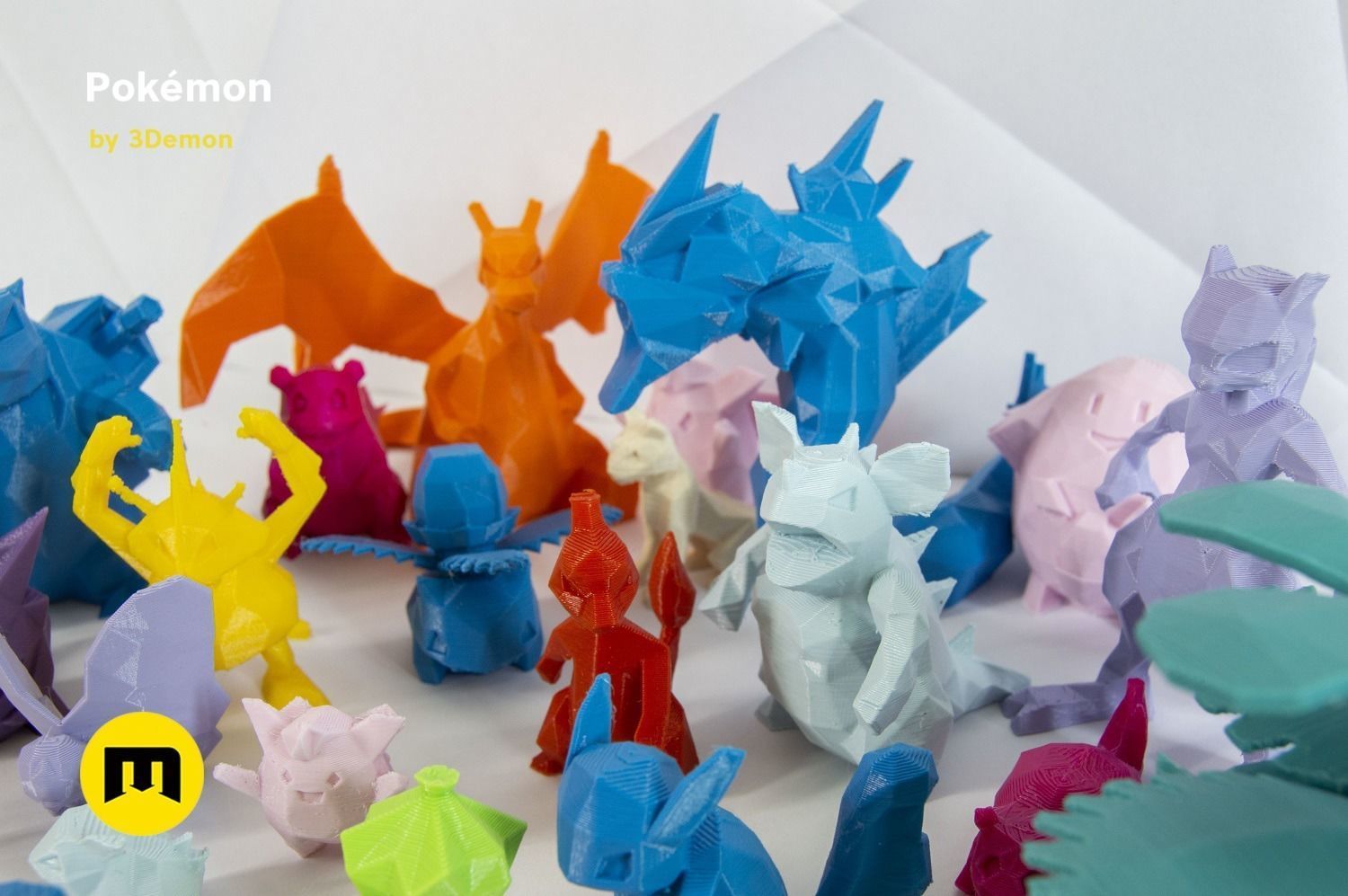 30 Lowpoly Pokemon 3D print model_26