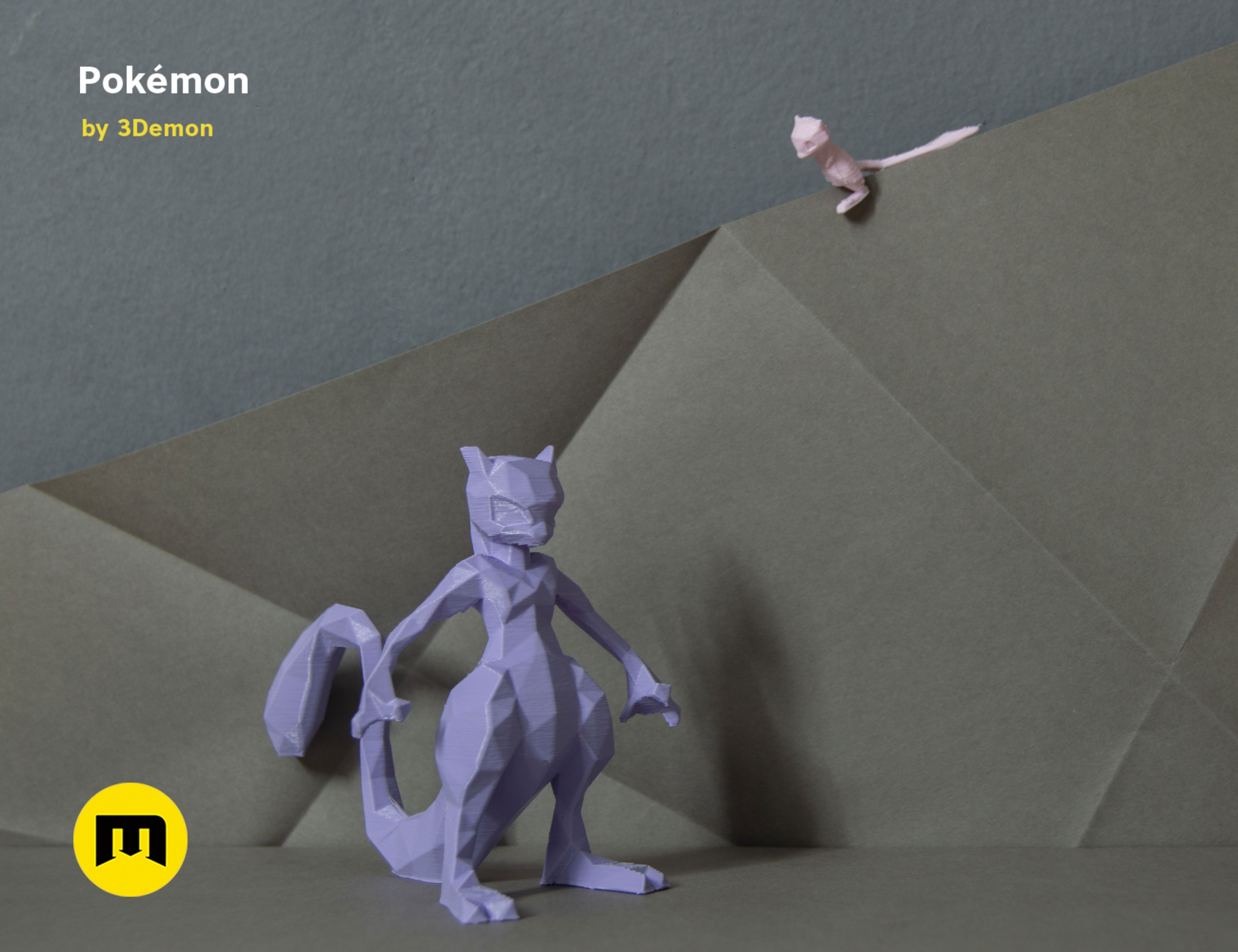 30 Lowpoly Pokemon 3D print model_23