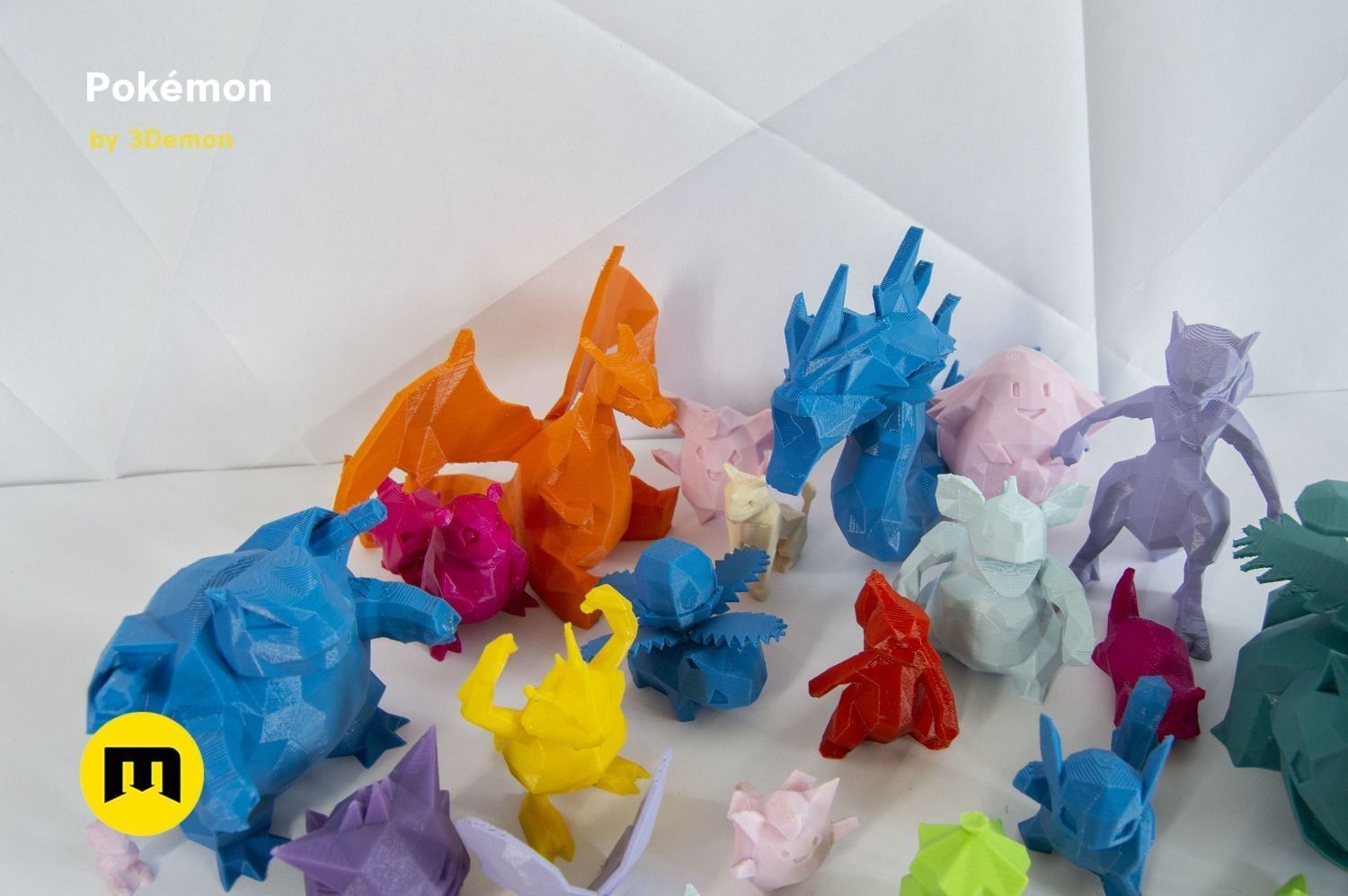 30 Lowpoly Pokemon 3D print model_25