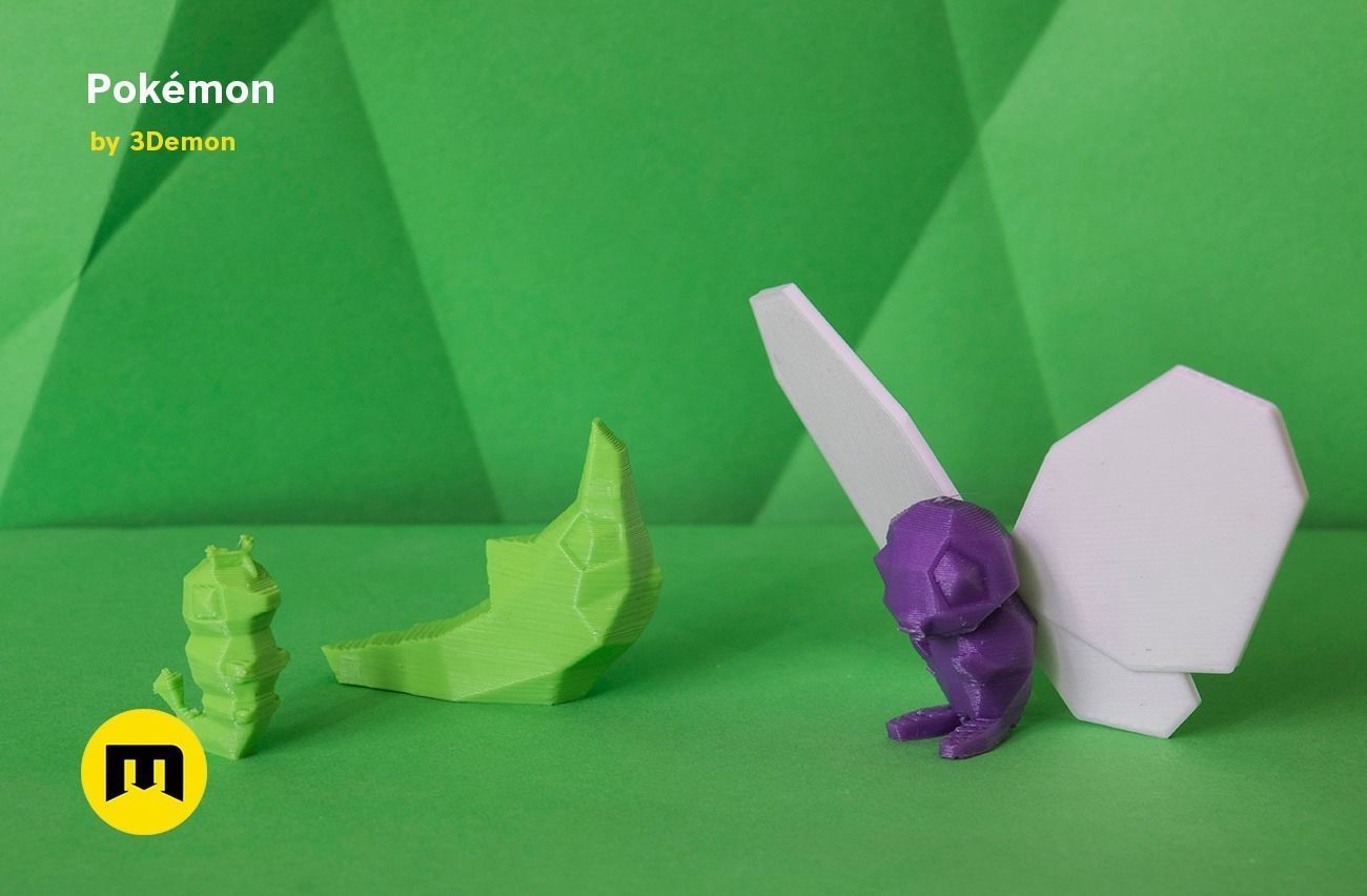 30 Lowpoly Pokemon 3D print model_17