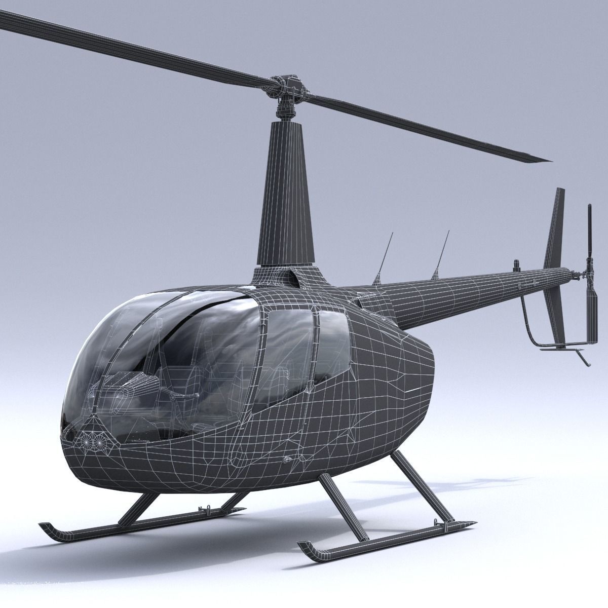 Robinson R66 3D model_1