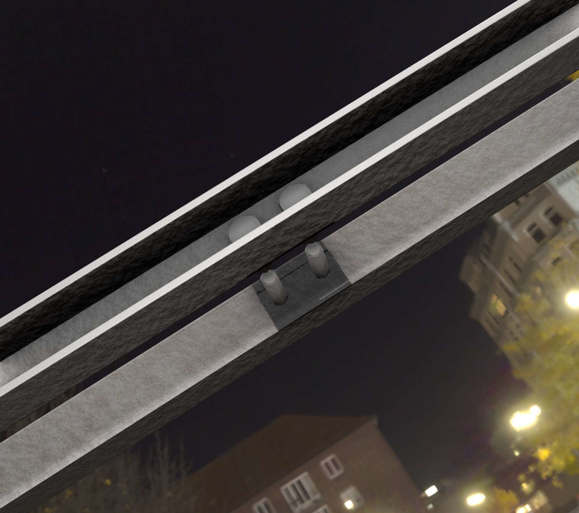 Power Pole Cross Connection 1 - Object 104 Low-poly 3D model_14