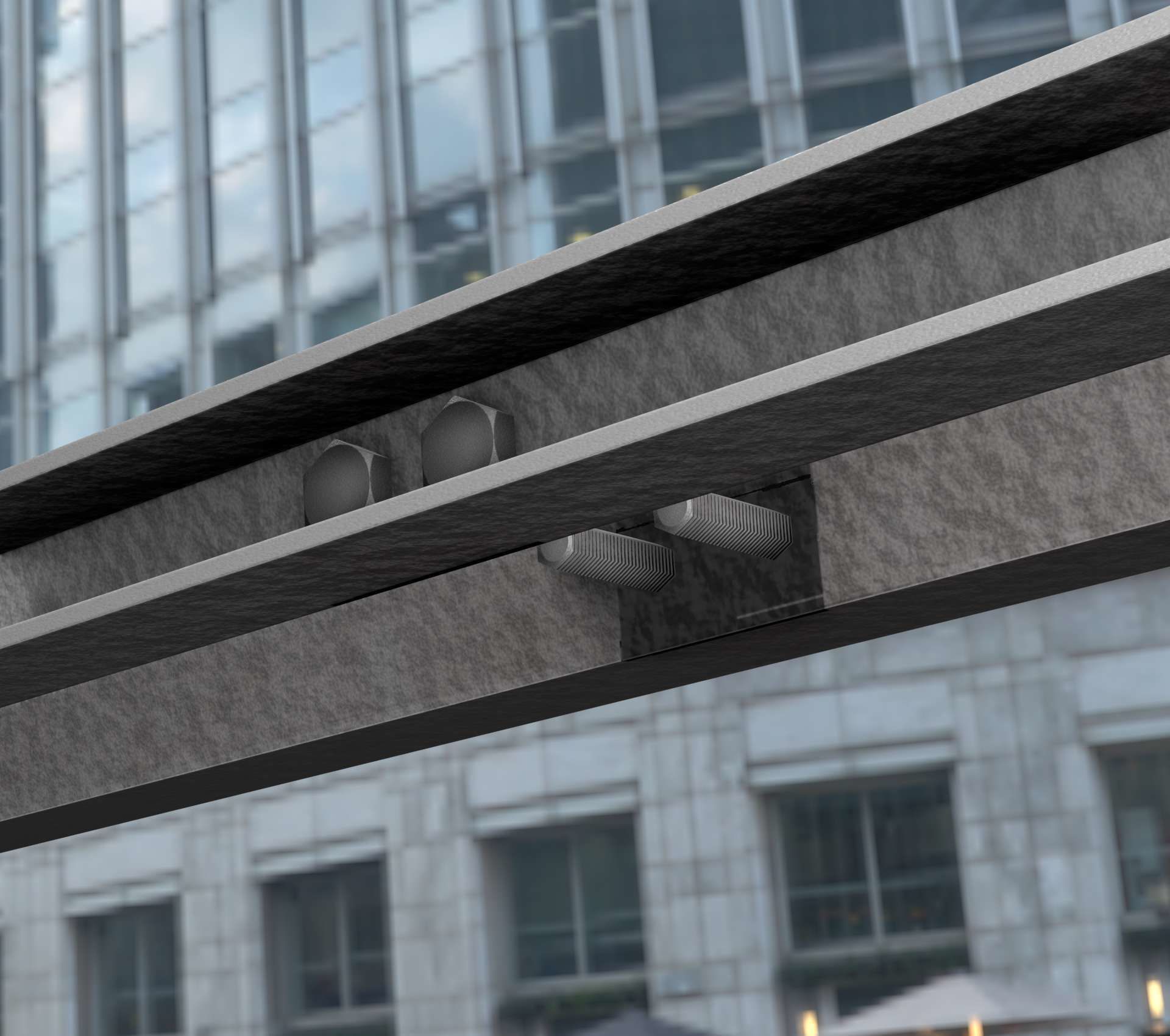 Power Pole Cross Connection 1 - Object 104 Low-poly 3D model_88