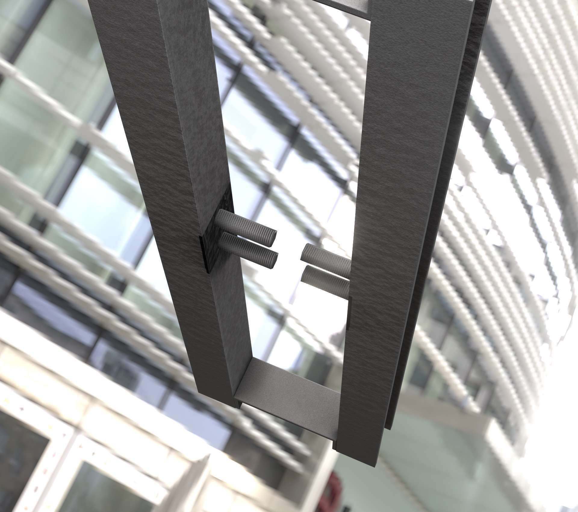 Power Pole Cross Connection 1 - Object 104 Low-poly 3D model_52