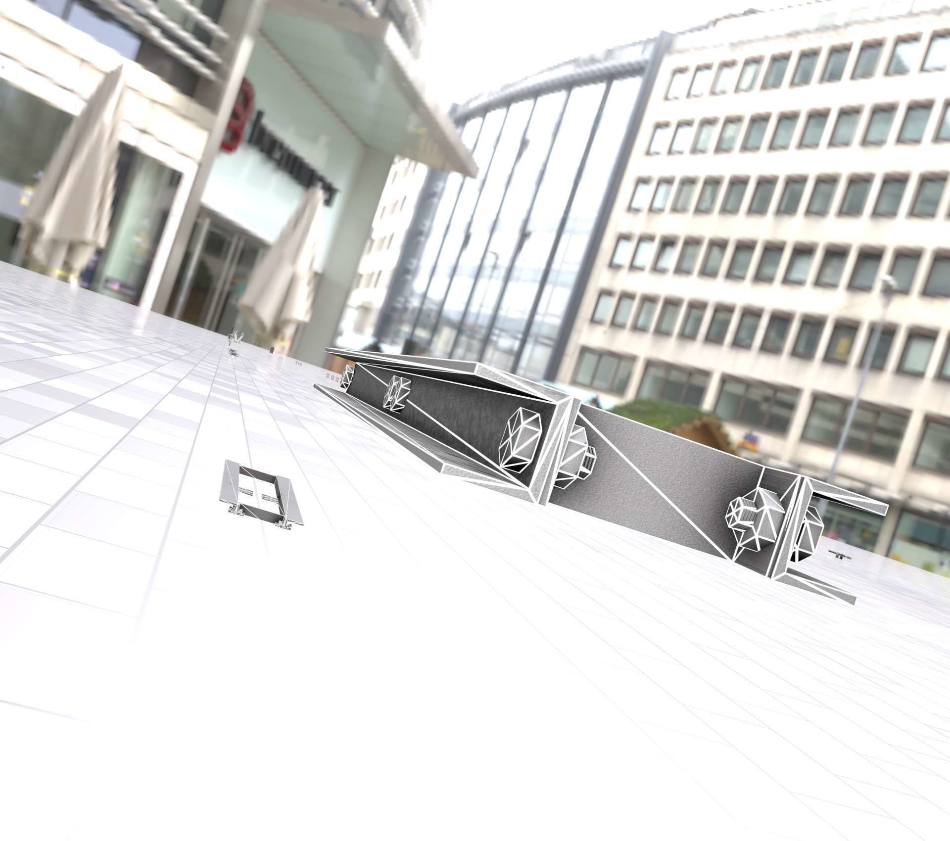 Power Pole Cross Connection 1 - Object 104 Low-poly 3D model_4