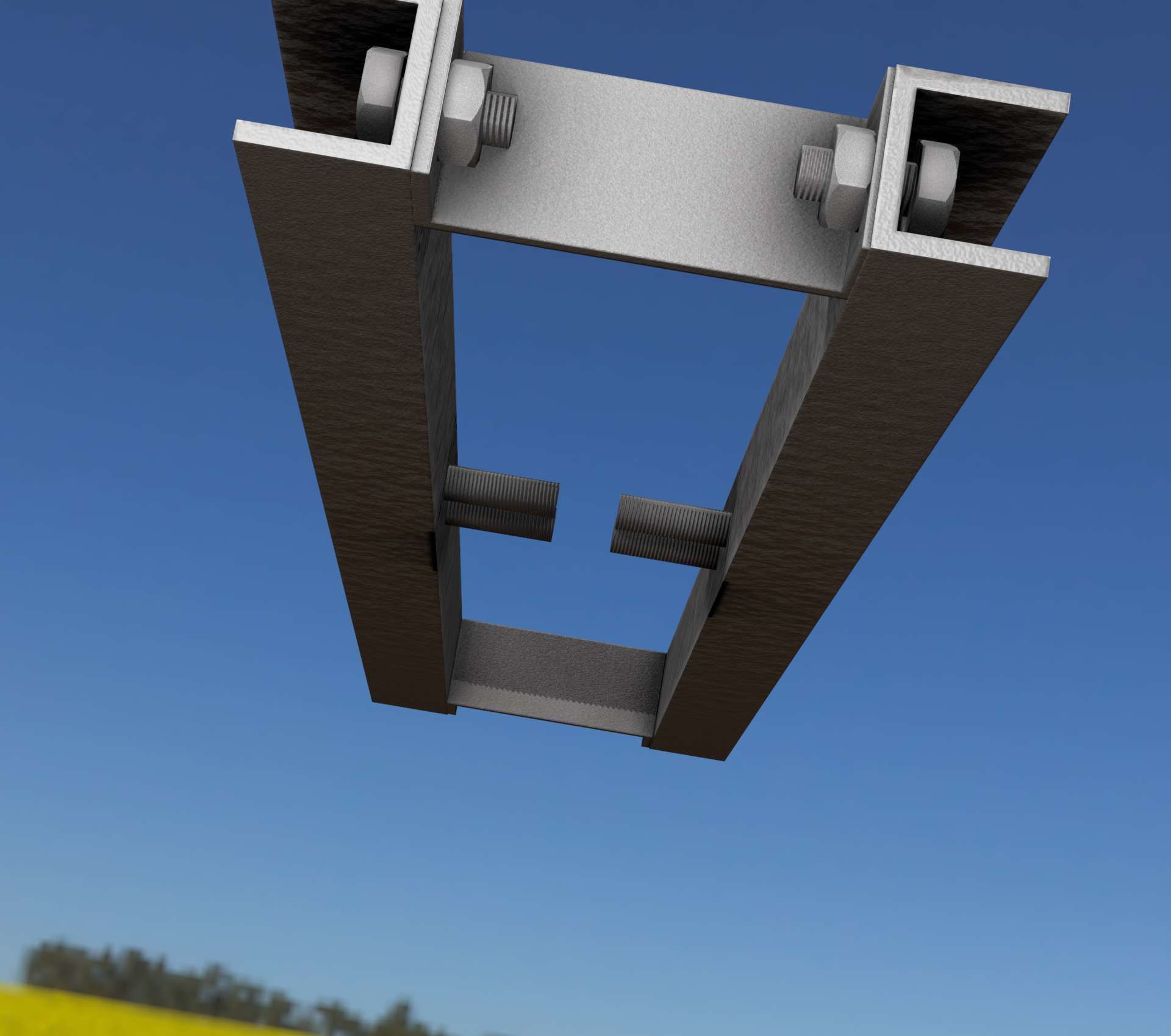 Power Pole Cross Connection 1 - Object 104 Low-poly 3D model_75