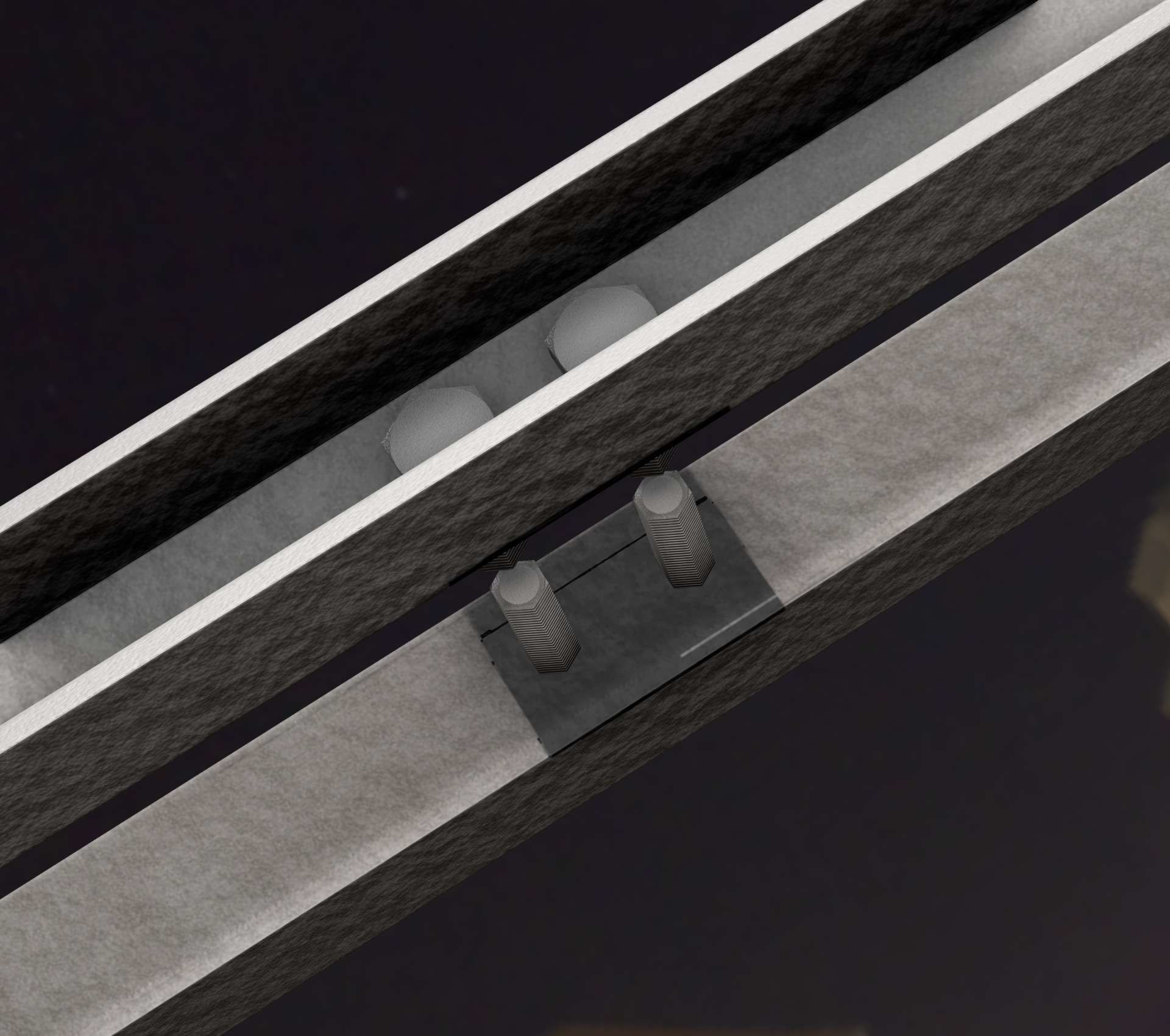 Power Pole Cross Connection 1 - Object 104 Low-poly 3D model_61