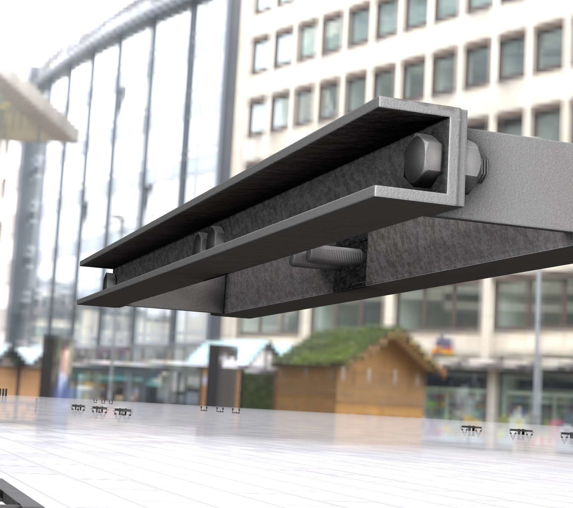 Power Pole Cross Connection 1 - Object 104 Low-poly 3D model_76