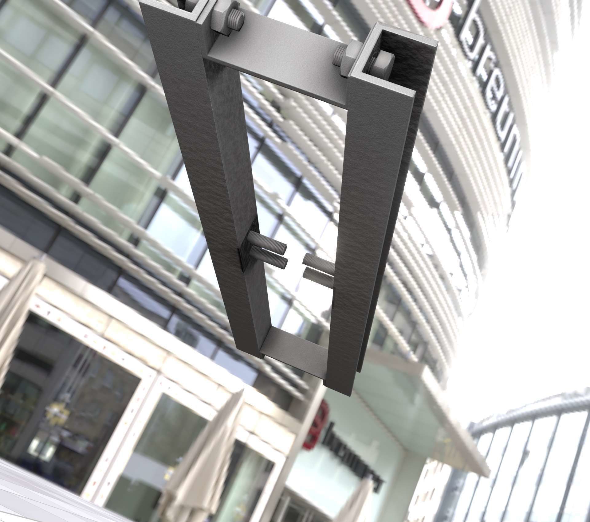 Power Pole Cross Connection 1 - Object 104 Low-poly 3D model_5