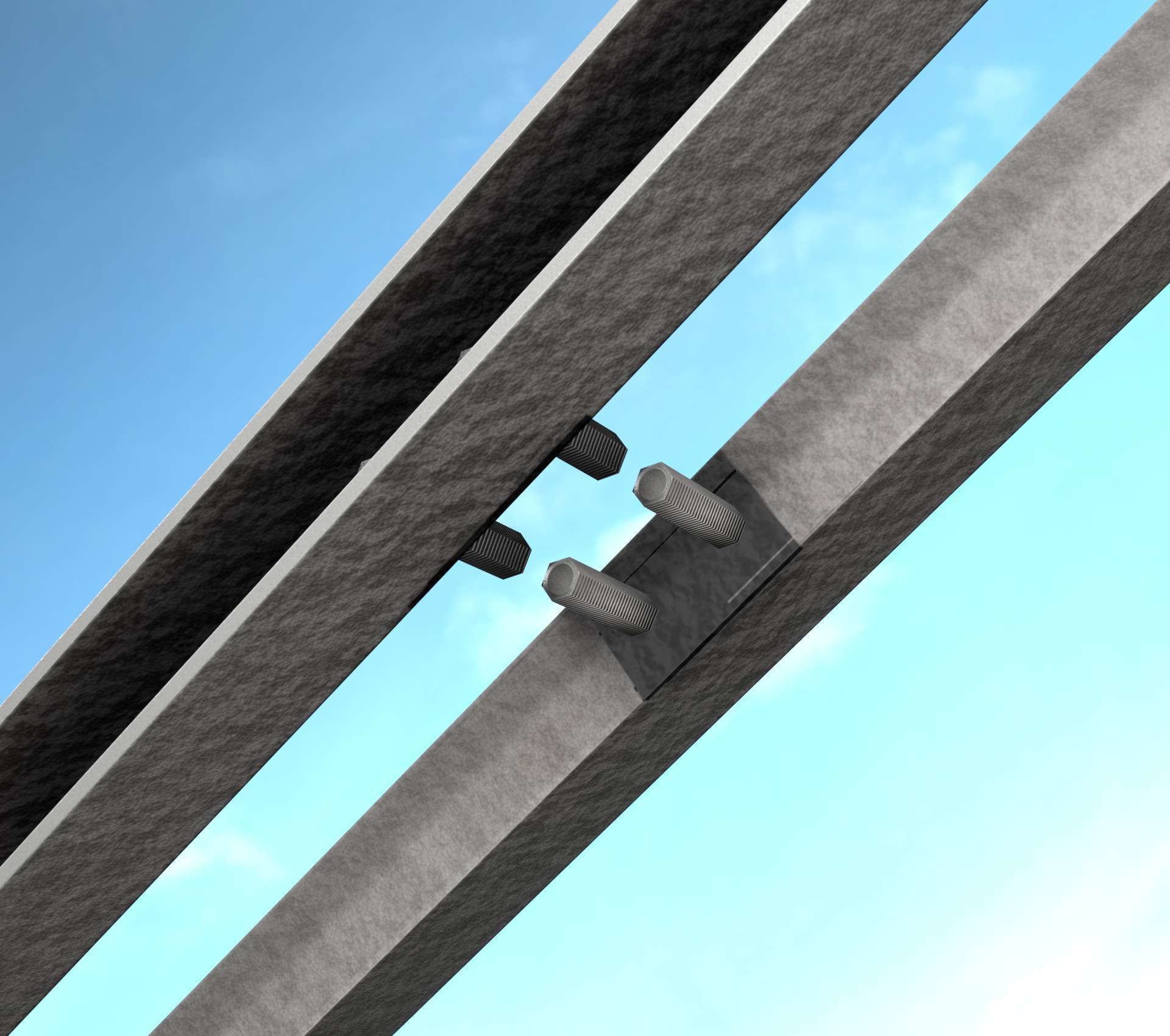 Power Pole Cross Connection 1 - Object 104 Low-poly 3D model_13