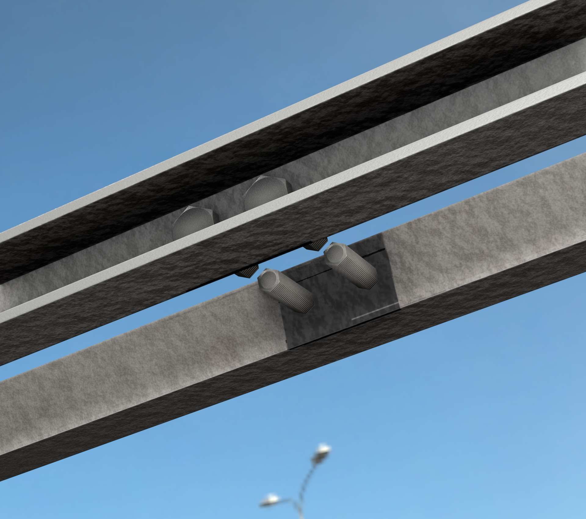 Power Pole Cross Connection 1 - Object 104 Low-poly 3D model_78