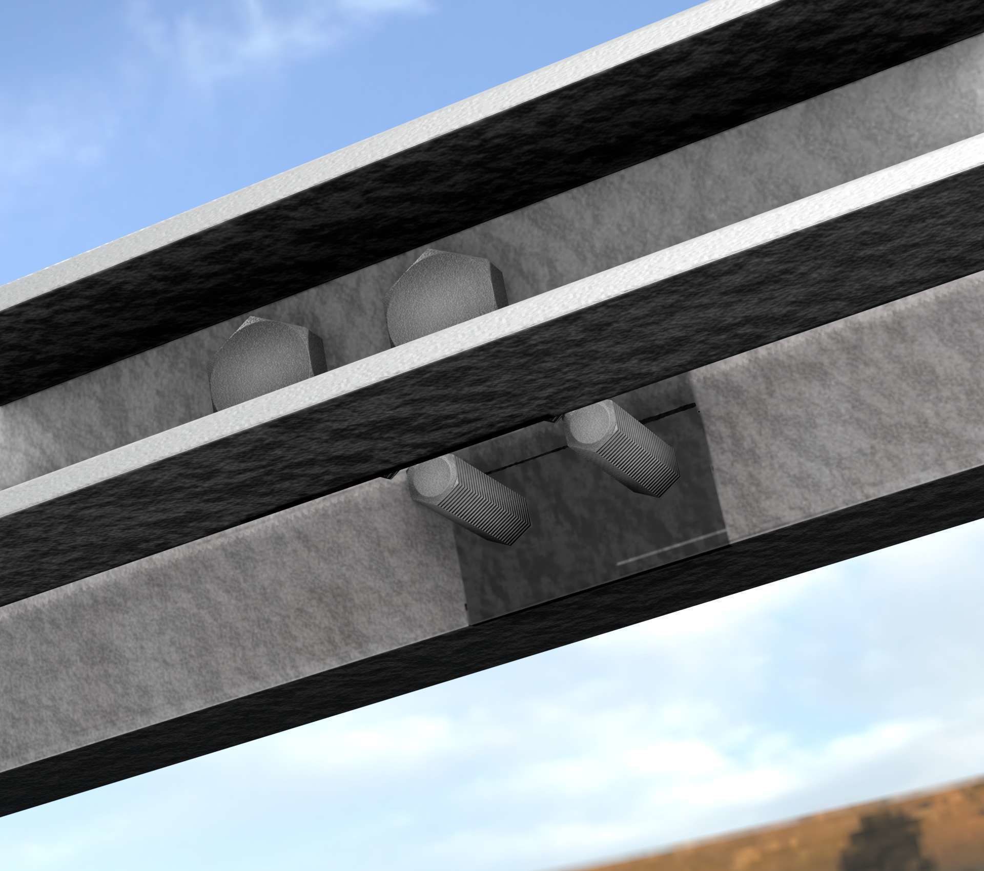 Power Pole Cross Connection 1 - Object 104 Low-poly 3D model_81