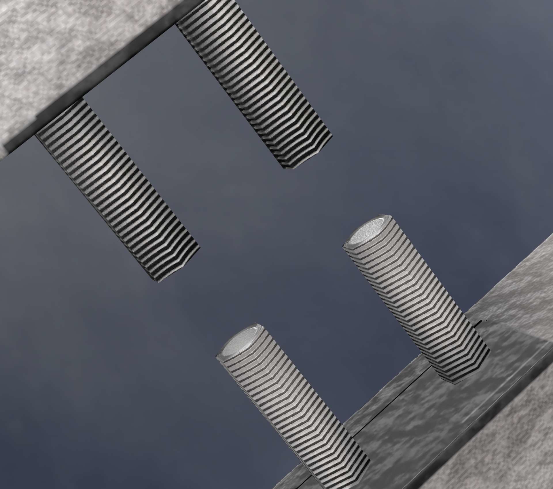 Power Pole Cross Connection 1 - Object 104 Low-poly 3D model_79