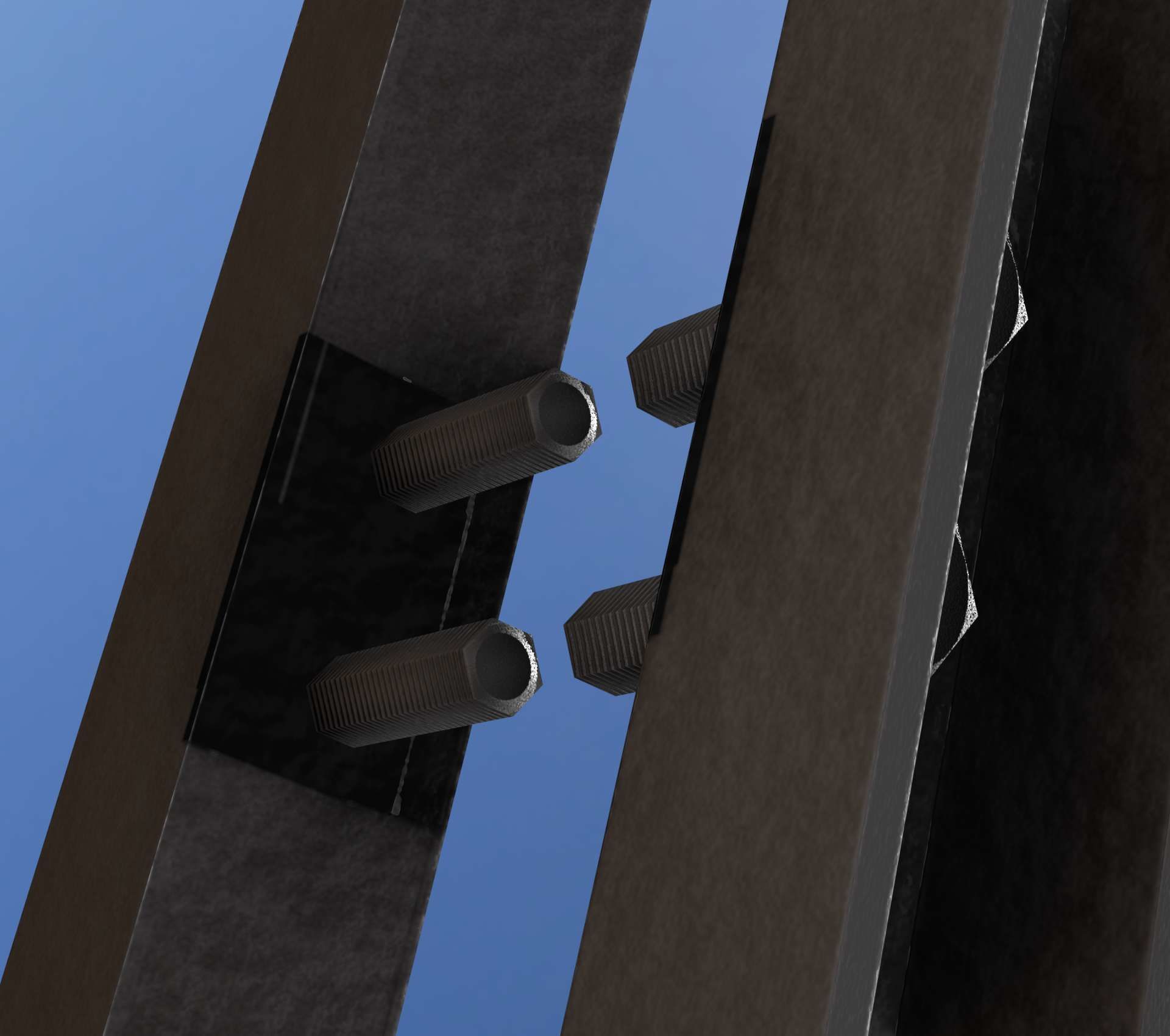 Power Pole Cross Connection 1 - Object 104 Low-poly 3D model_90