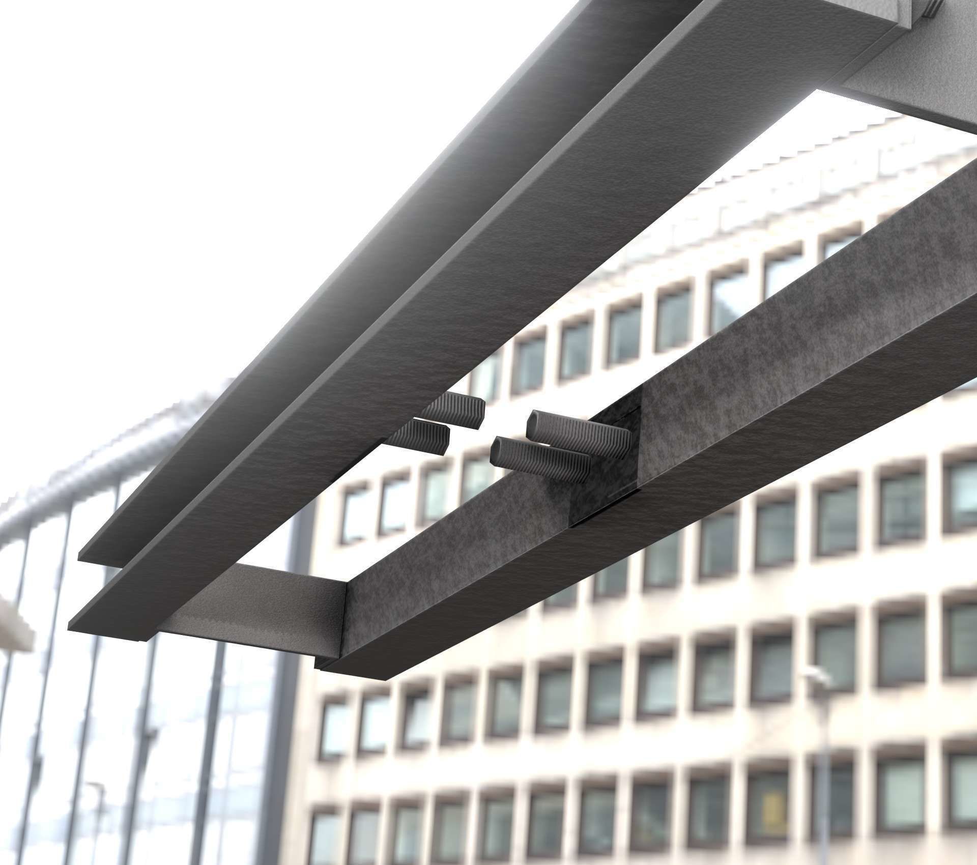 Power Pole Cross Connection 1 - Object 104 Low-poly 3D model_71