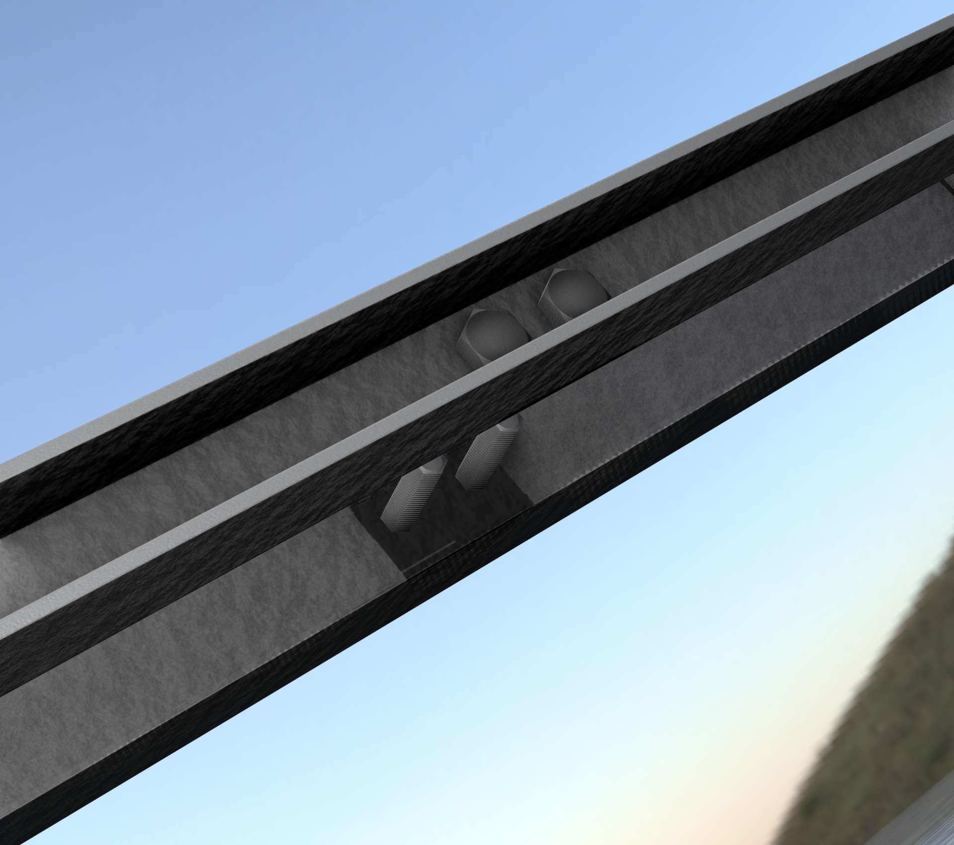 Power Pole Cross Connection 1 - Object 104 Low-poly 3D model_96