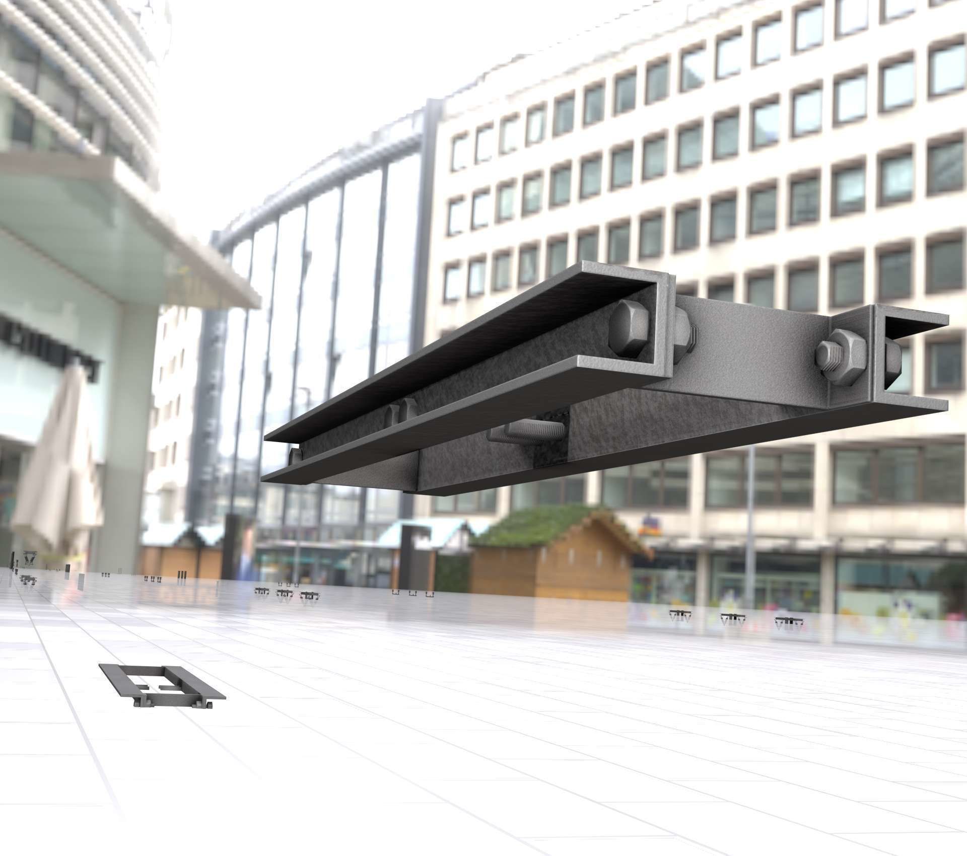 Power Pole Cross Connection 1 - Object 104 Low-poly 3D model_26