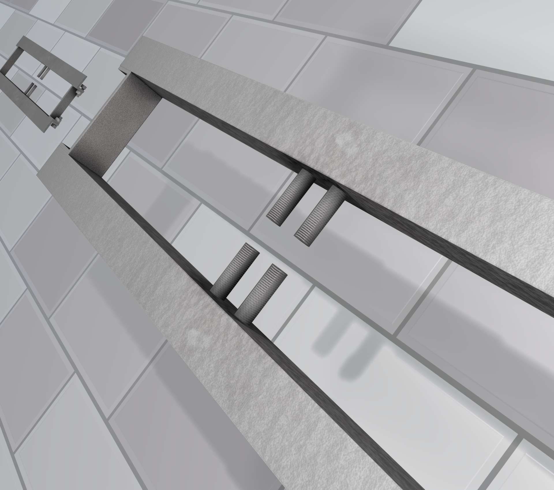 Power Pole Cross Connection 1 - Object 104 Low-poly 3D model_9