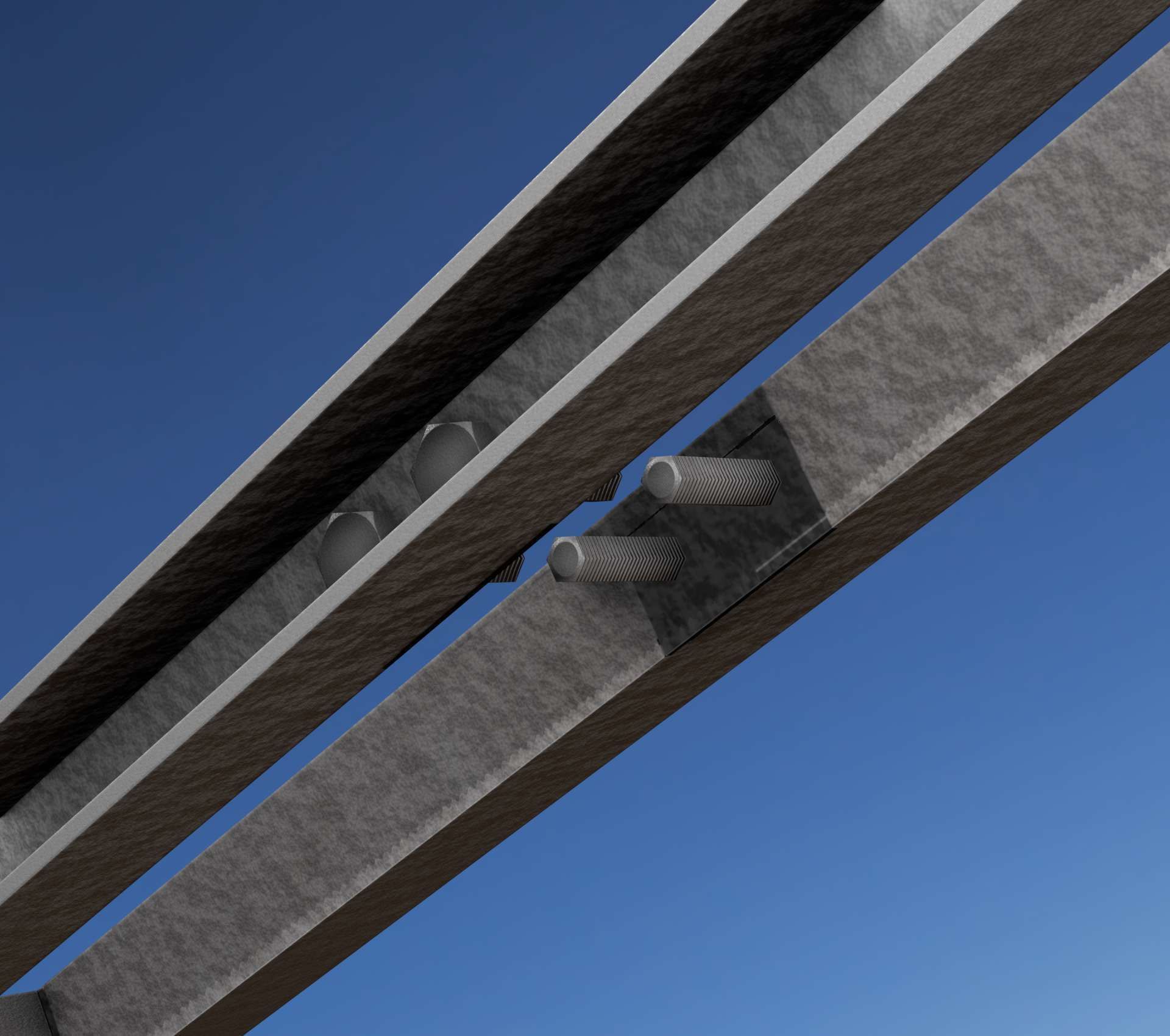 Power Pole Cross Connection 1 - Object 104 Low-poly 3D model_57