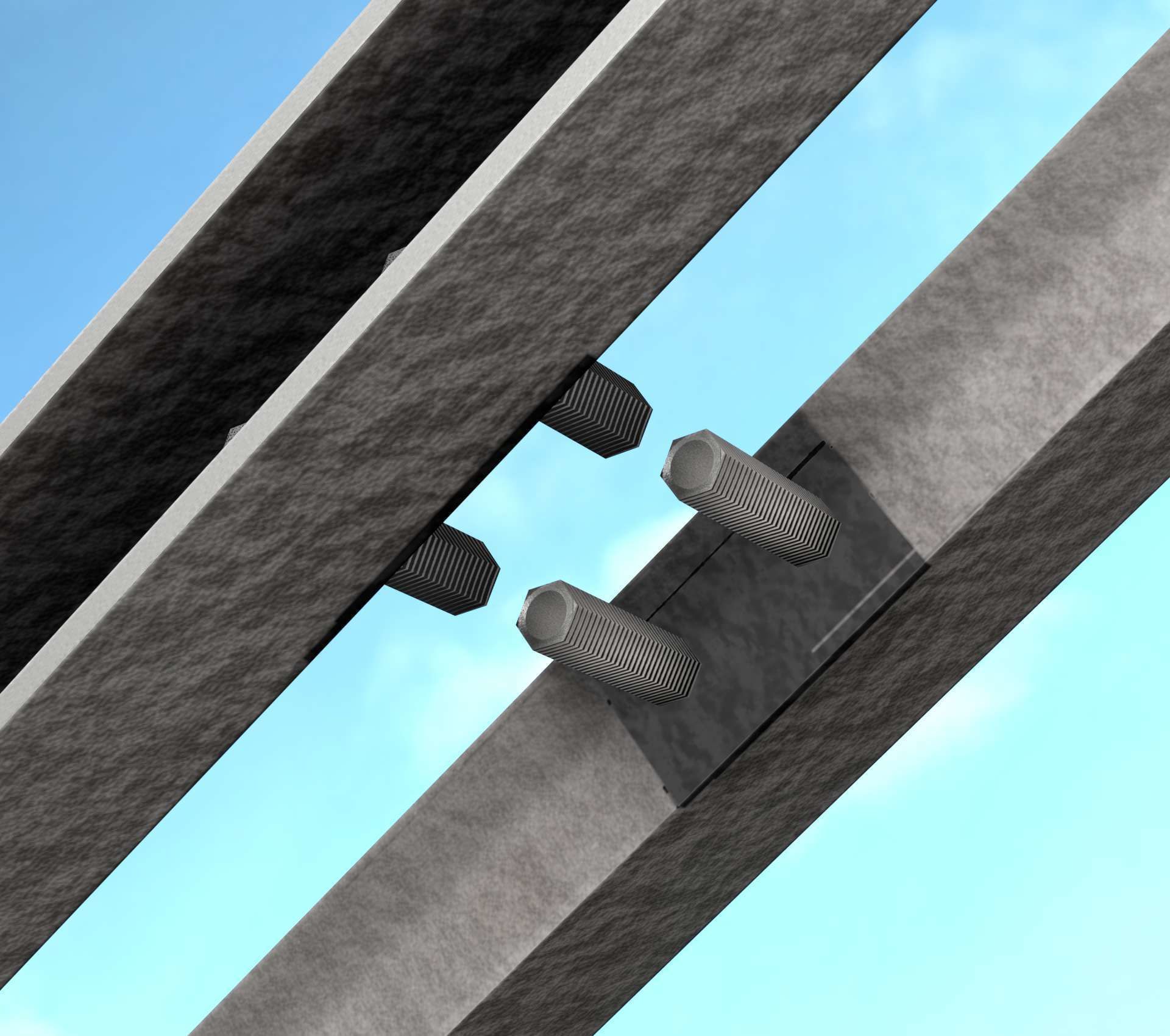 Power Pole Cross Connection 1 - Object 104 Low-poly 3D model_60