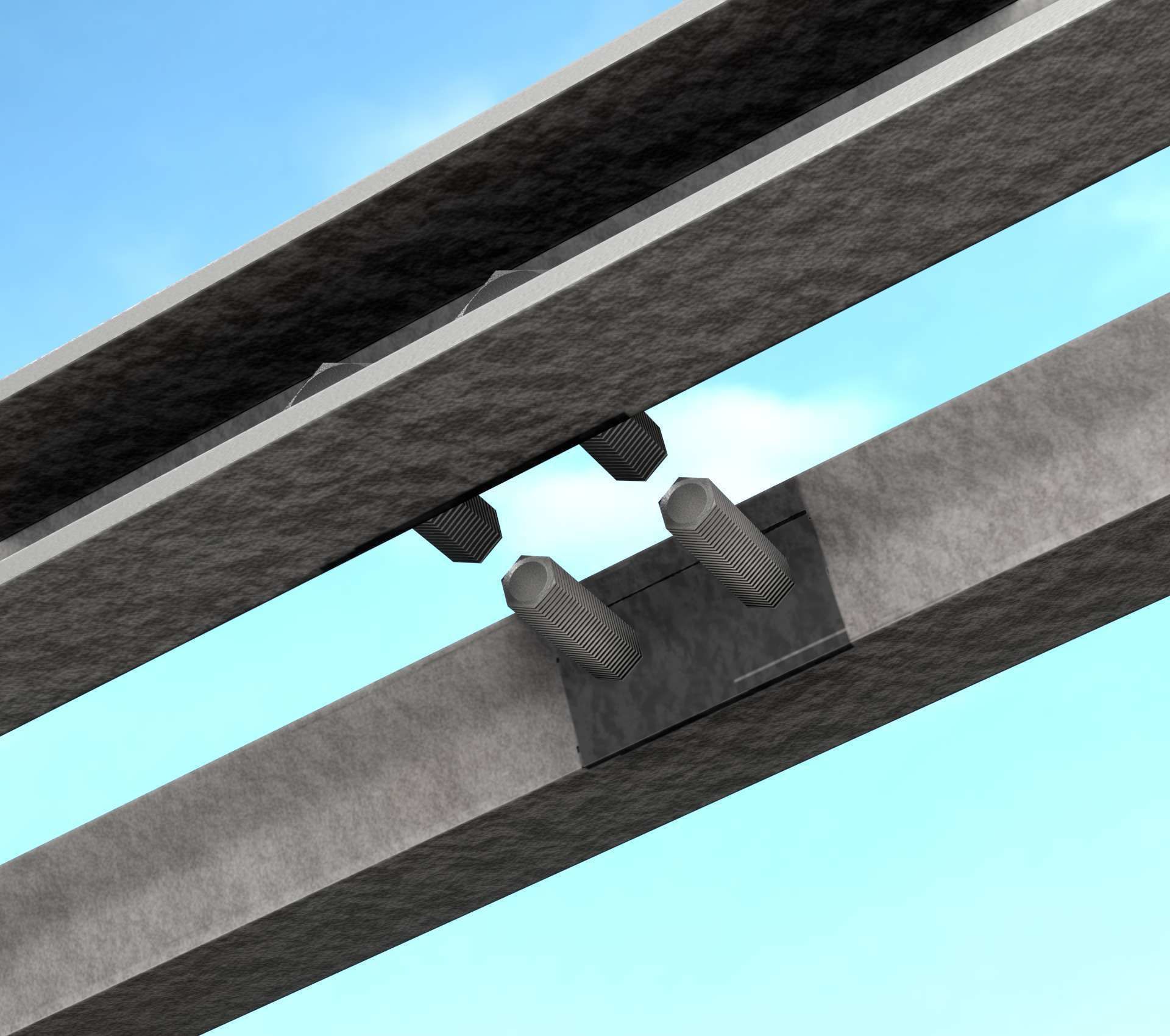 Power Pole Cross Connection 1 - Object 104 Low-poly 3D model_82