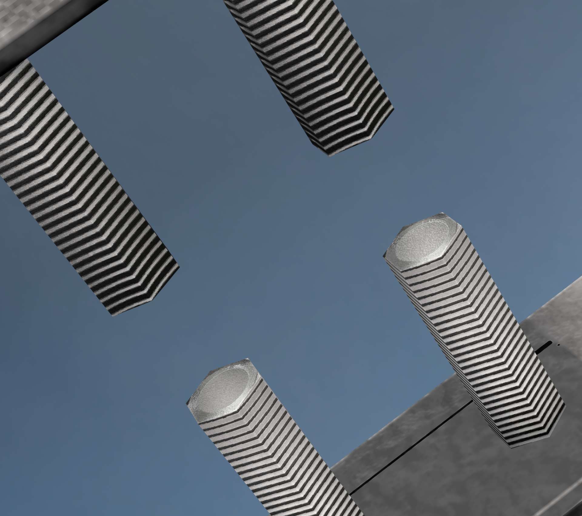 Power Pole Cross Connection 1 - Object 104 Low-poly 3D model_80