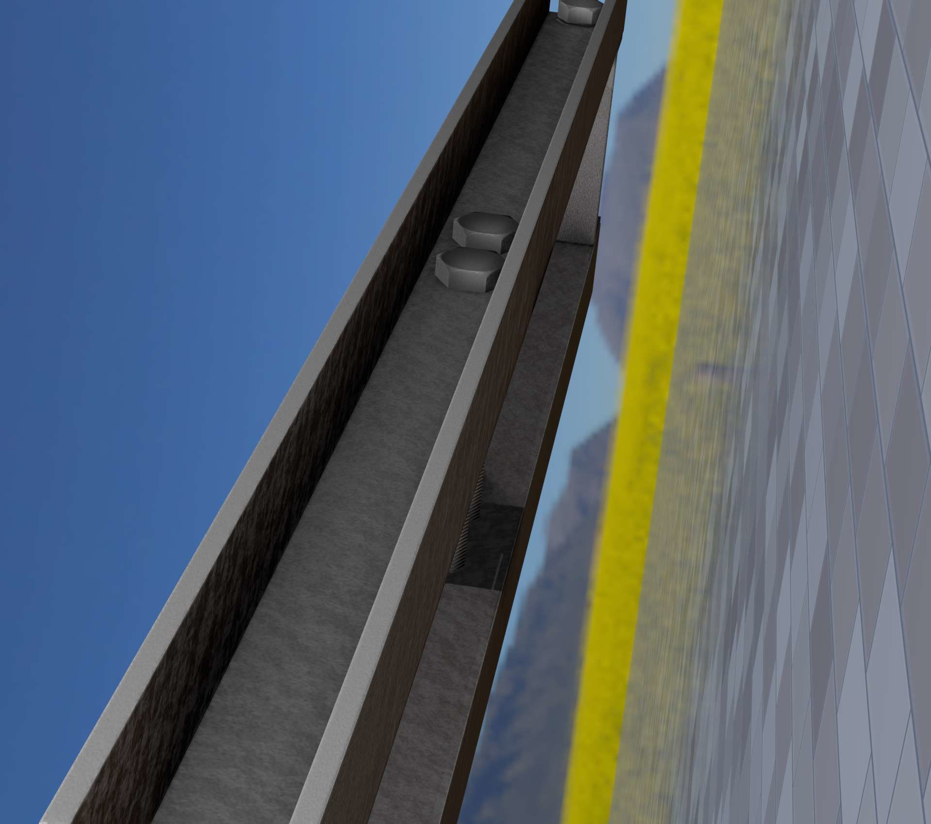 Power Pole Cross Connection 1 - Object 104 Low-poly 3D model_98