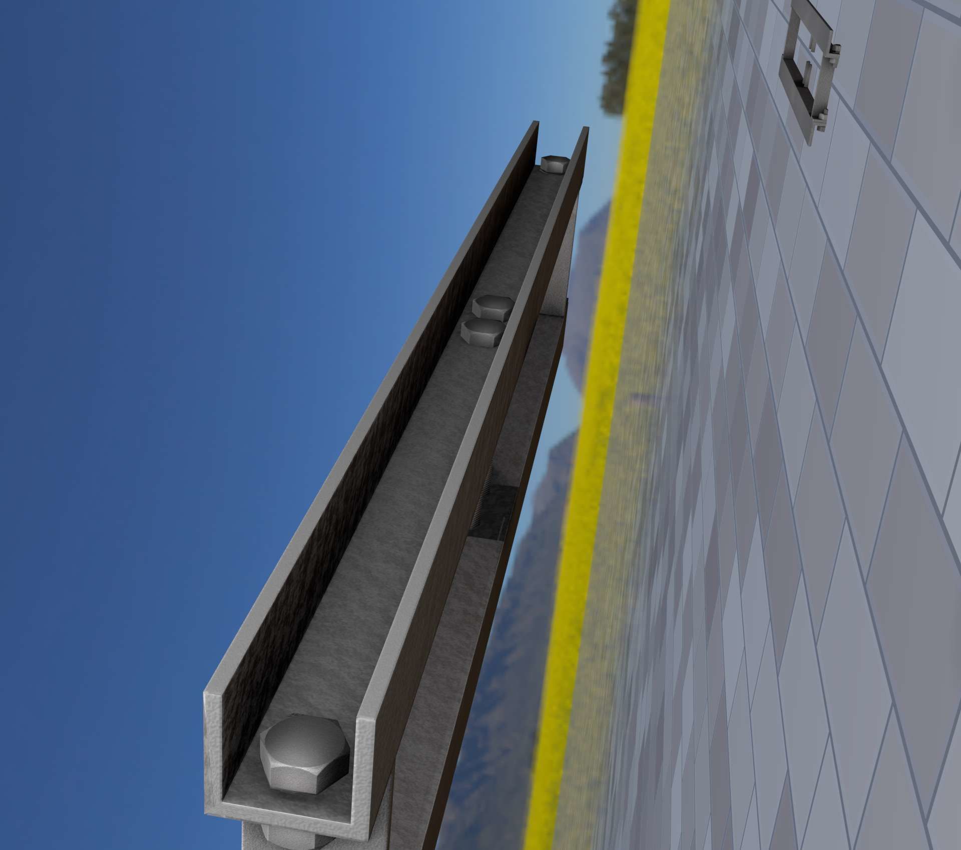 Power Pole Cross Connection 1 - Object 104 Low-poly 3D model_48