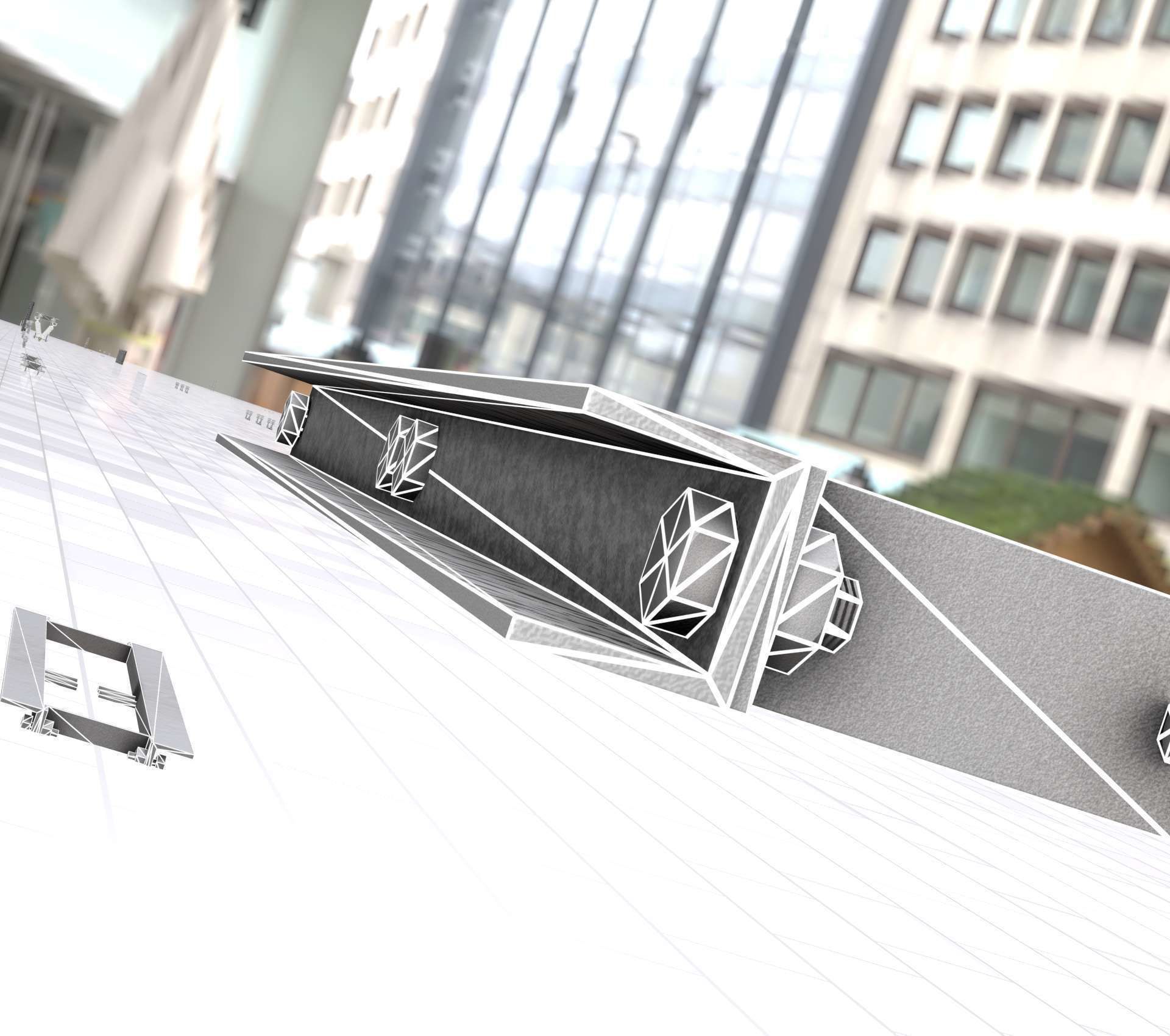 Power Pole Cross Connection 1 - Object 104 Low-poly 3D model_51