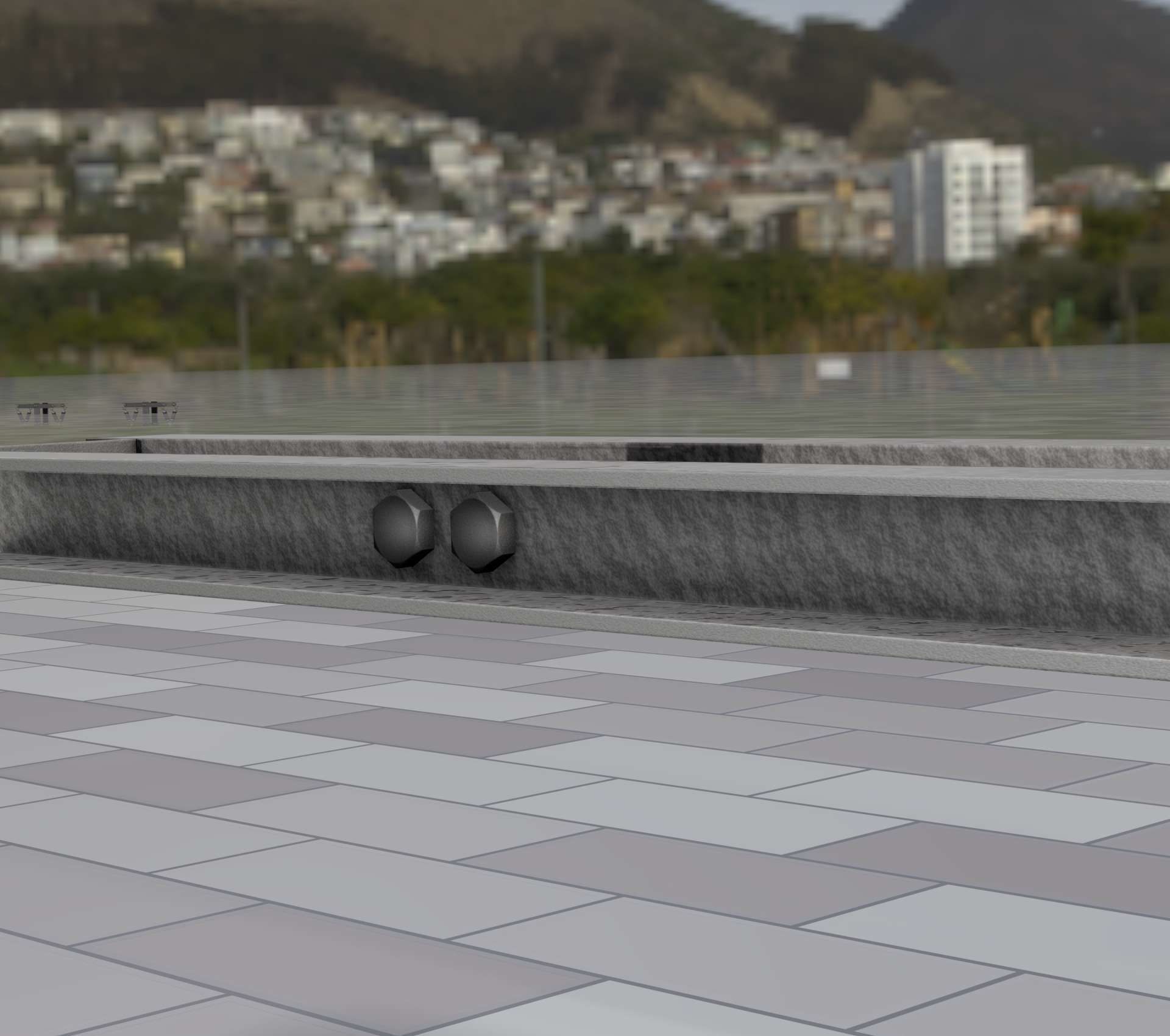 Power Pole Cross Connection 1 - Object 104 Low-poly 3D model_65