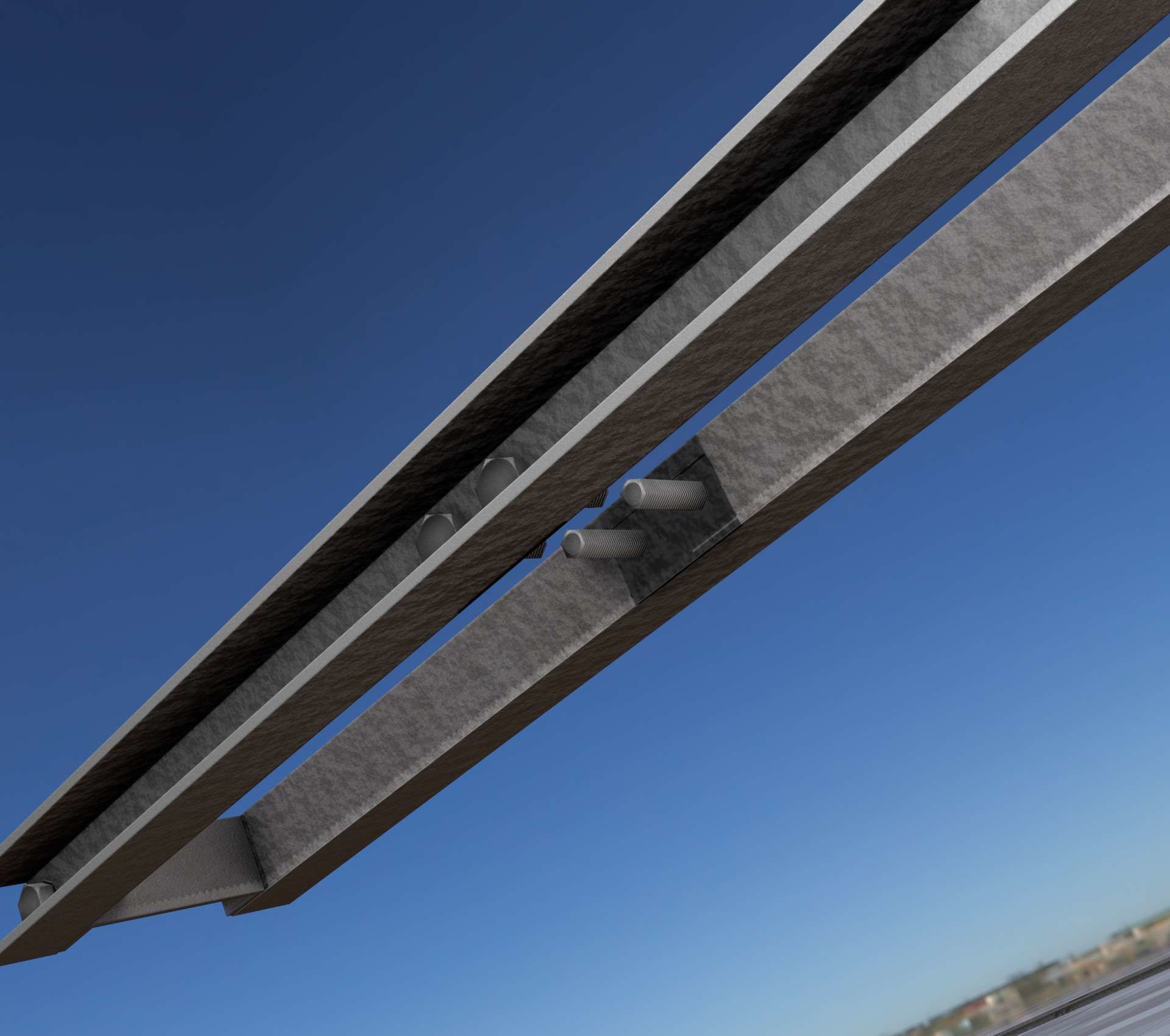 Power Pole Cross Connection 1 - Object 104 Low-poly 3D model_10