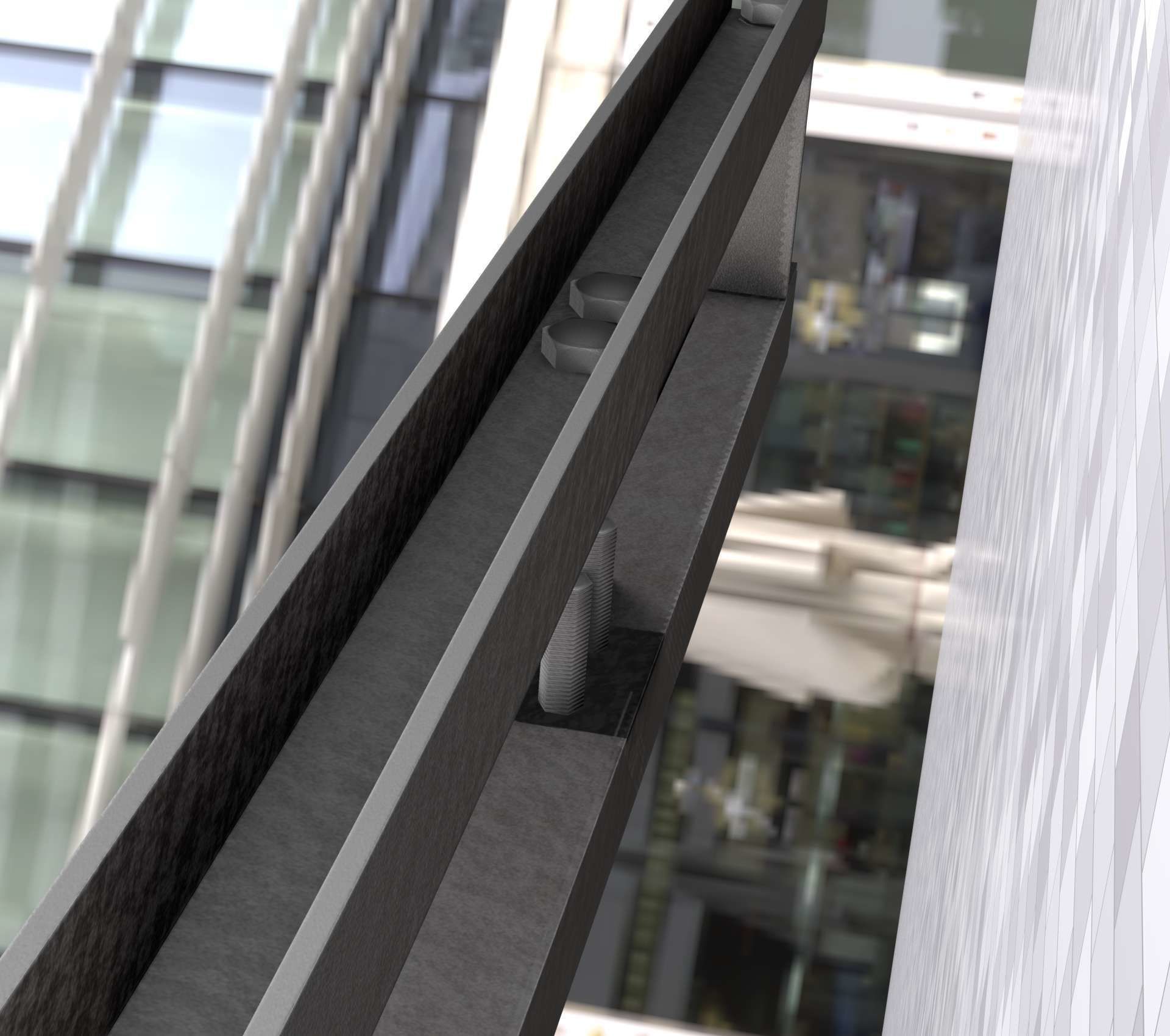 Power Pole Cross Connection 1 - Object 104 Low-poly 3D model_99