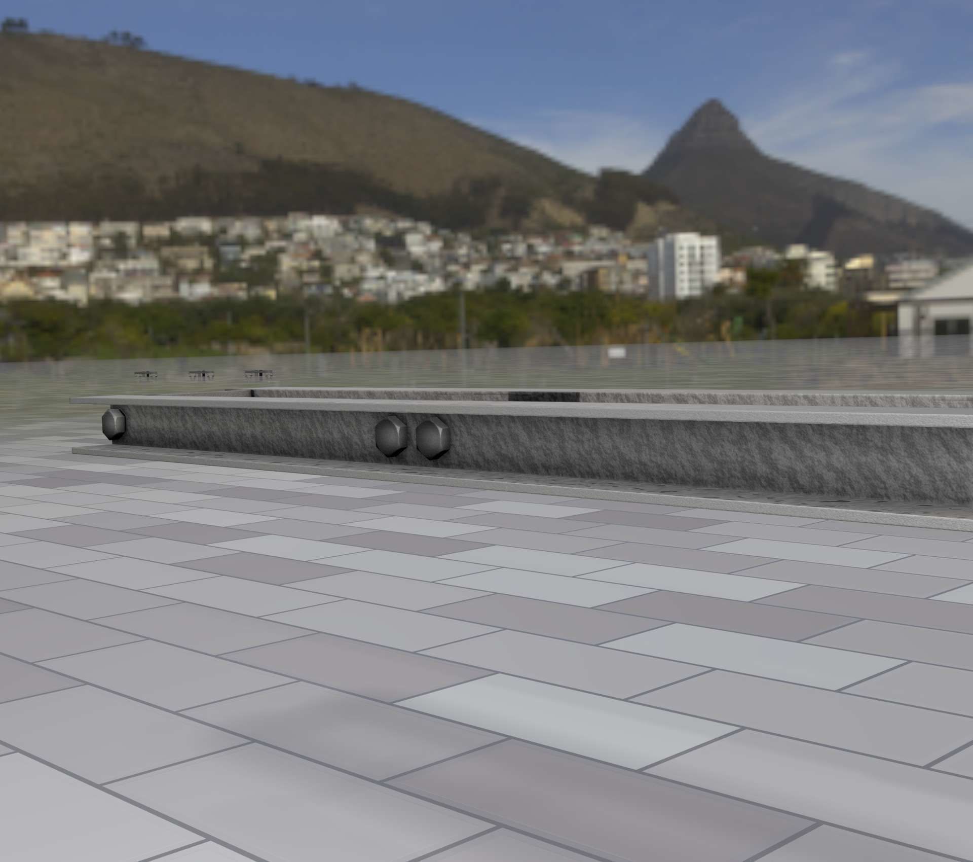 Power Pole Cross Connection 1 - Object 104 Low-poly 3D model_17