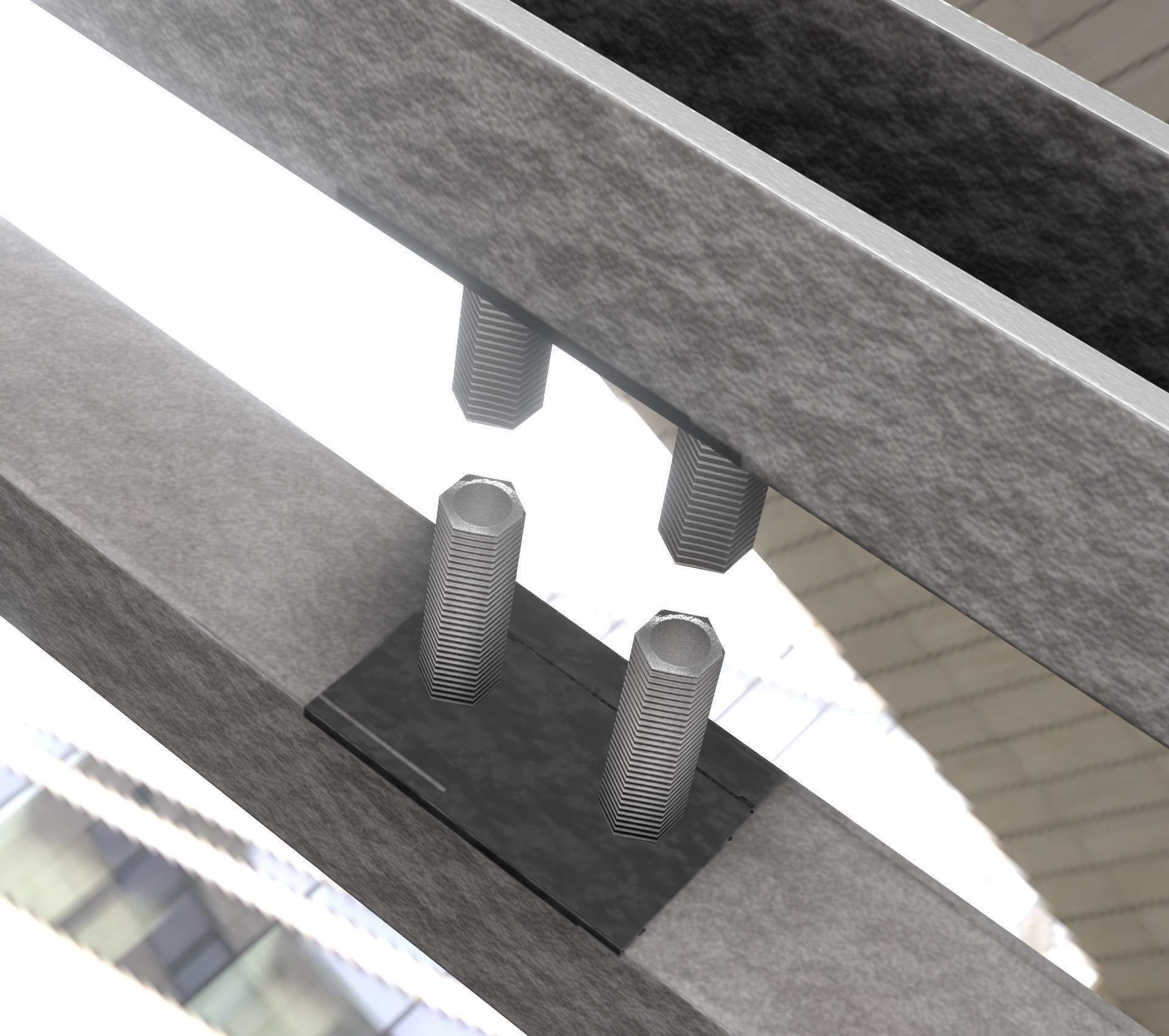 Power Pole Cross Connection 1 - Object 104 Low-poly 3D model_91