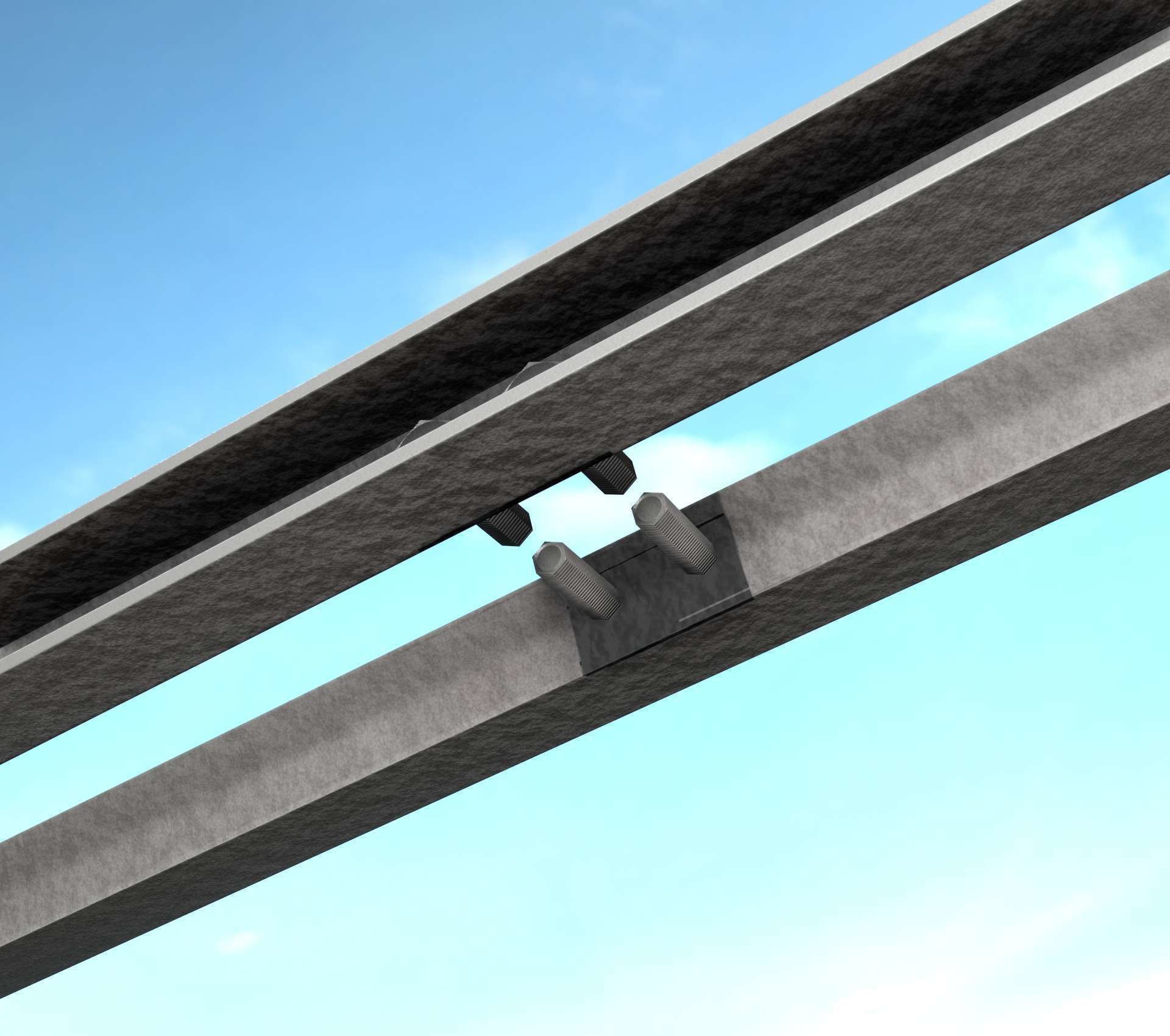 Power Pole Cross Connection 1 - Object 104 Low-poly 3D model_32