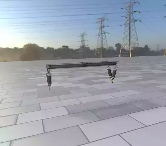 Electricity Poles Insulators 5 - Object 105 Low-poly 3D model
