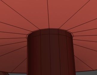 AERIN brass wall sconce with shade 3D model_4