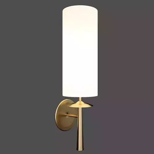 AERIN brass wall sconce with shade