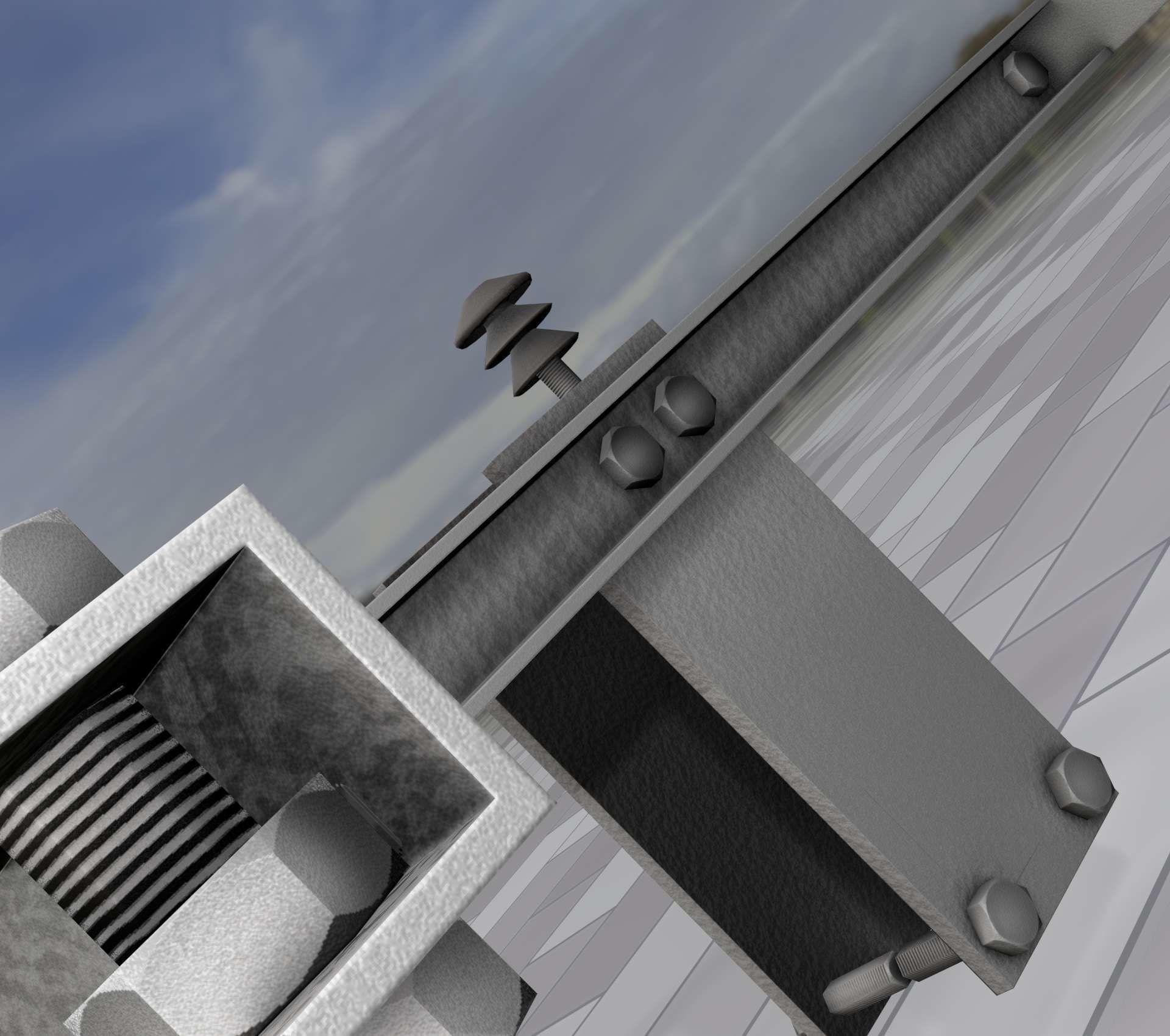 Electricity Poles Insulators 4 - Object 106 Low-poly 3D model_45