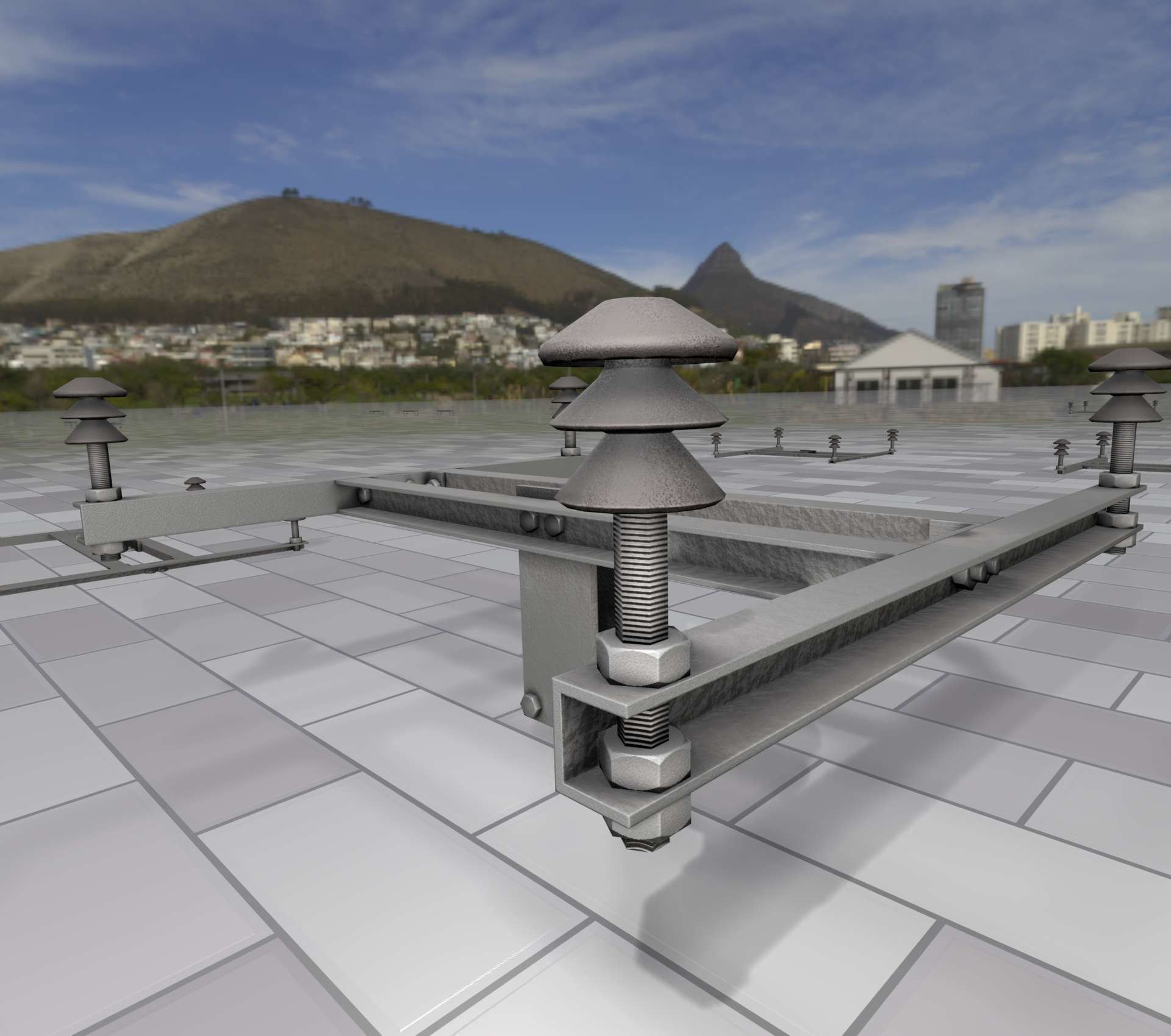 Electricity Poles Insulators 4 - Object 106 Low-poly 3D model_16