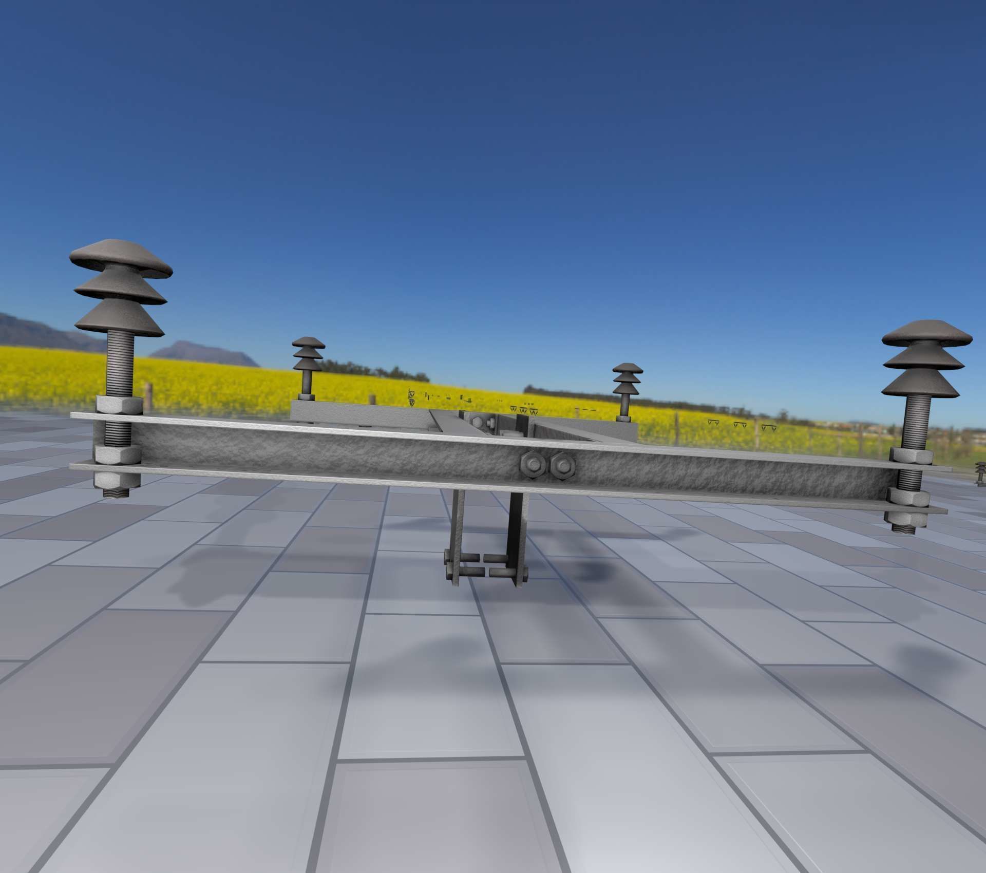 Electricity Poles Insulators 4 - Object 106 Low-poly 3D model_19