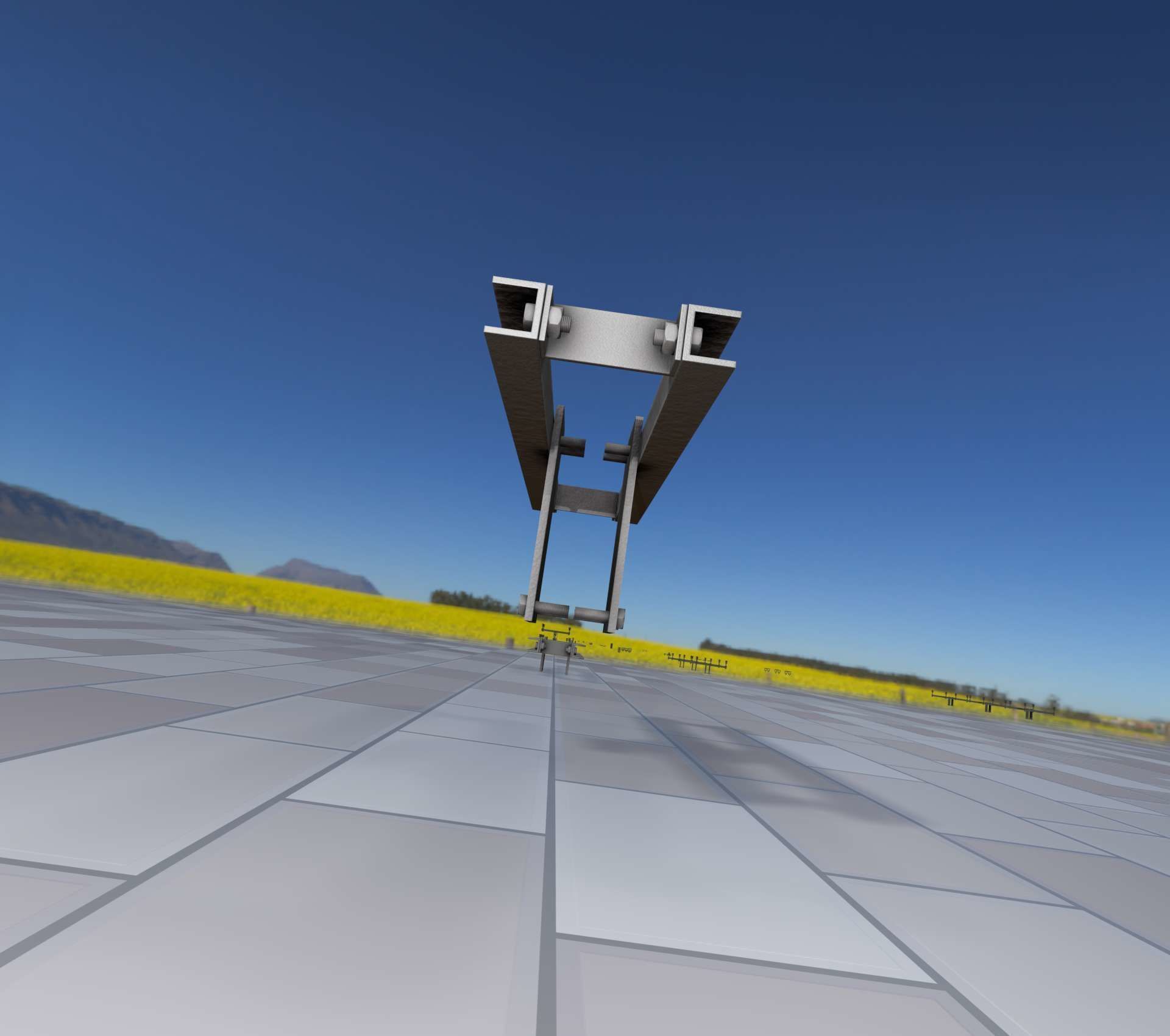 Power Pole Cross Connection 2 - Object 107 Low-poly 3D model_25