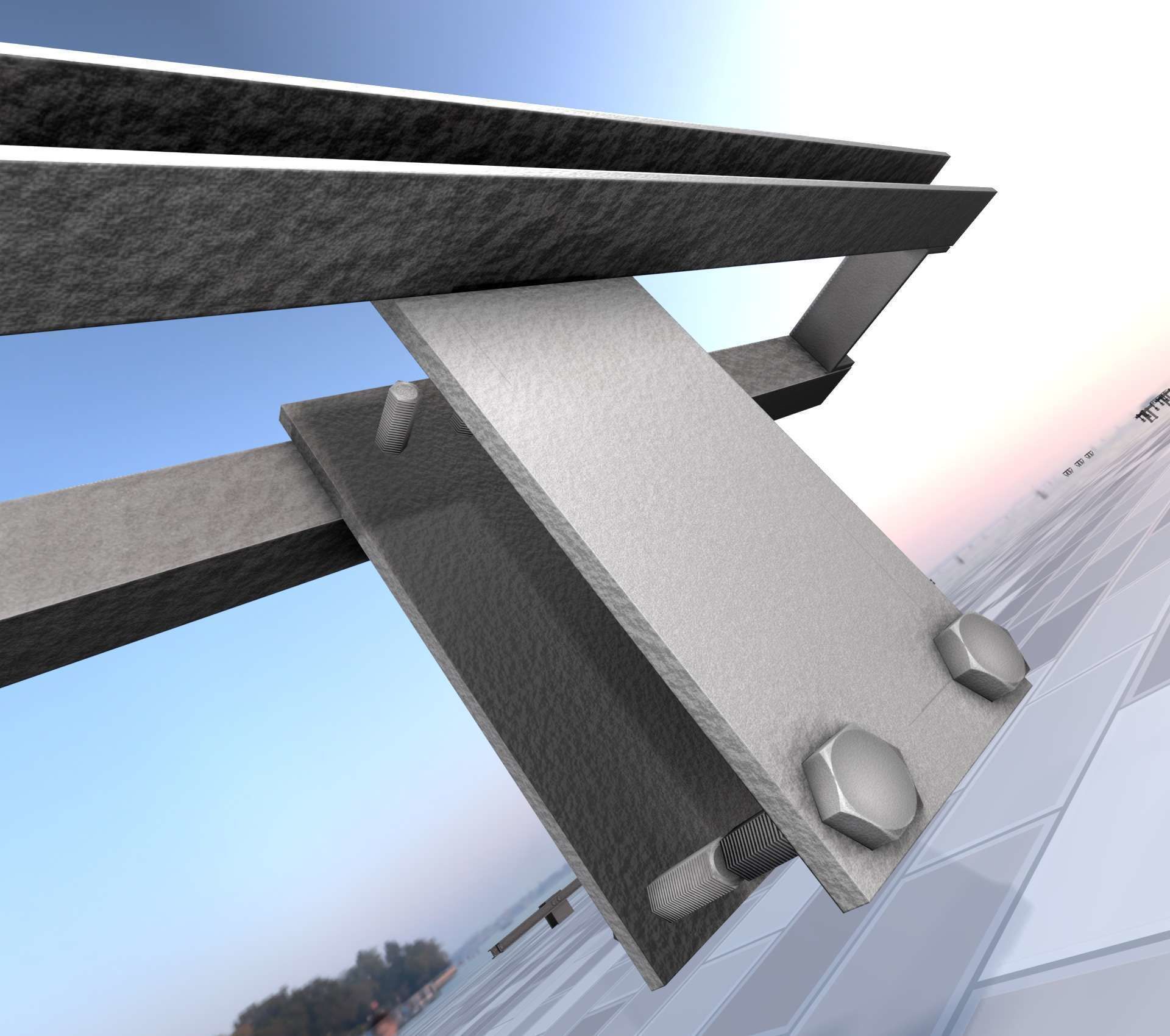 Power Pole Cross Connection 2 - Object 107 Low-poly 3D model_39